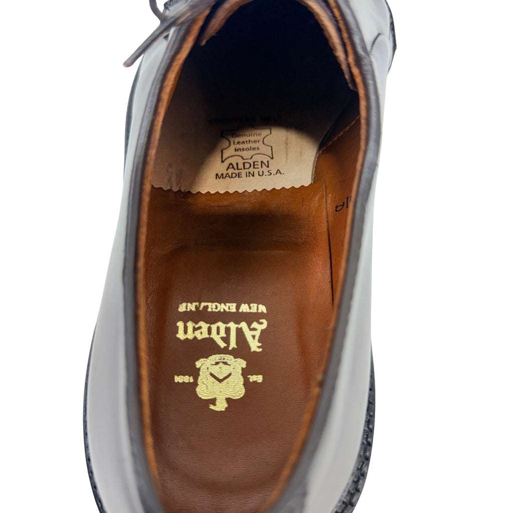ALDEN 990 Plain Toe Blucher in Color Dark Burgundy Oxford/Derby/Lace Up (Size 41.5)