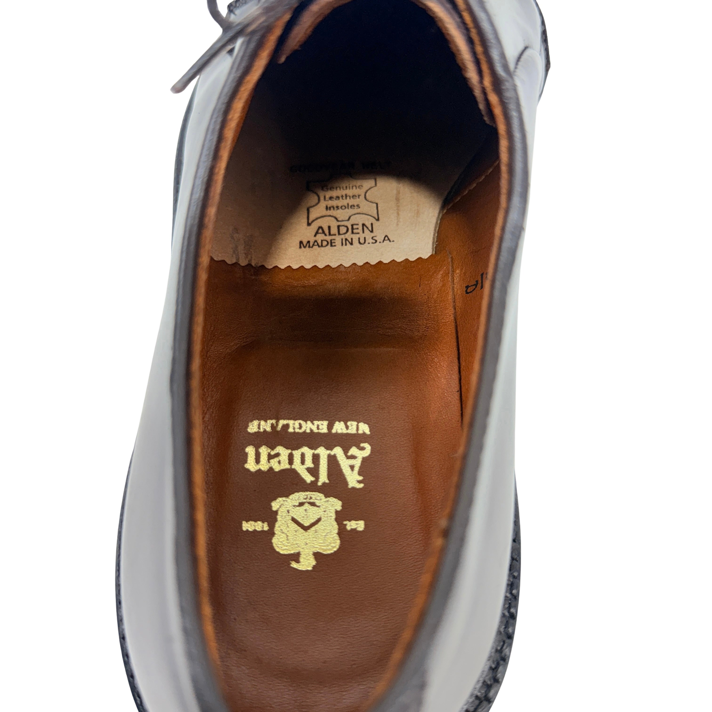 ALDEN 990 Plain Toe Blucher in Color Dark Burgundy Oxford/Derby/Lace Up (Size 41.5)
