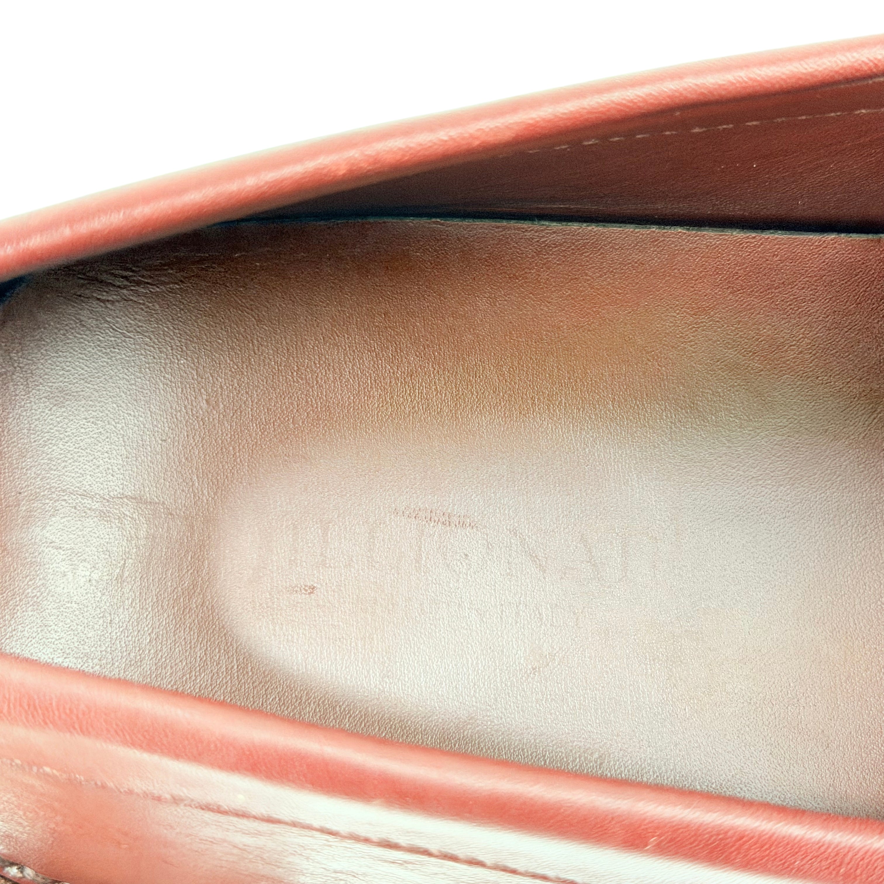 BILLIONAIRE Hand-Embroidered Coat-Of-Arms (Crest) On The Vamp Calfskin Loafers/Moccasins (Size 41)