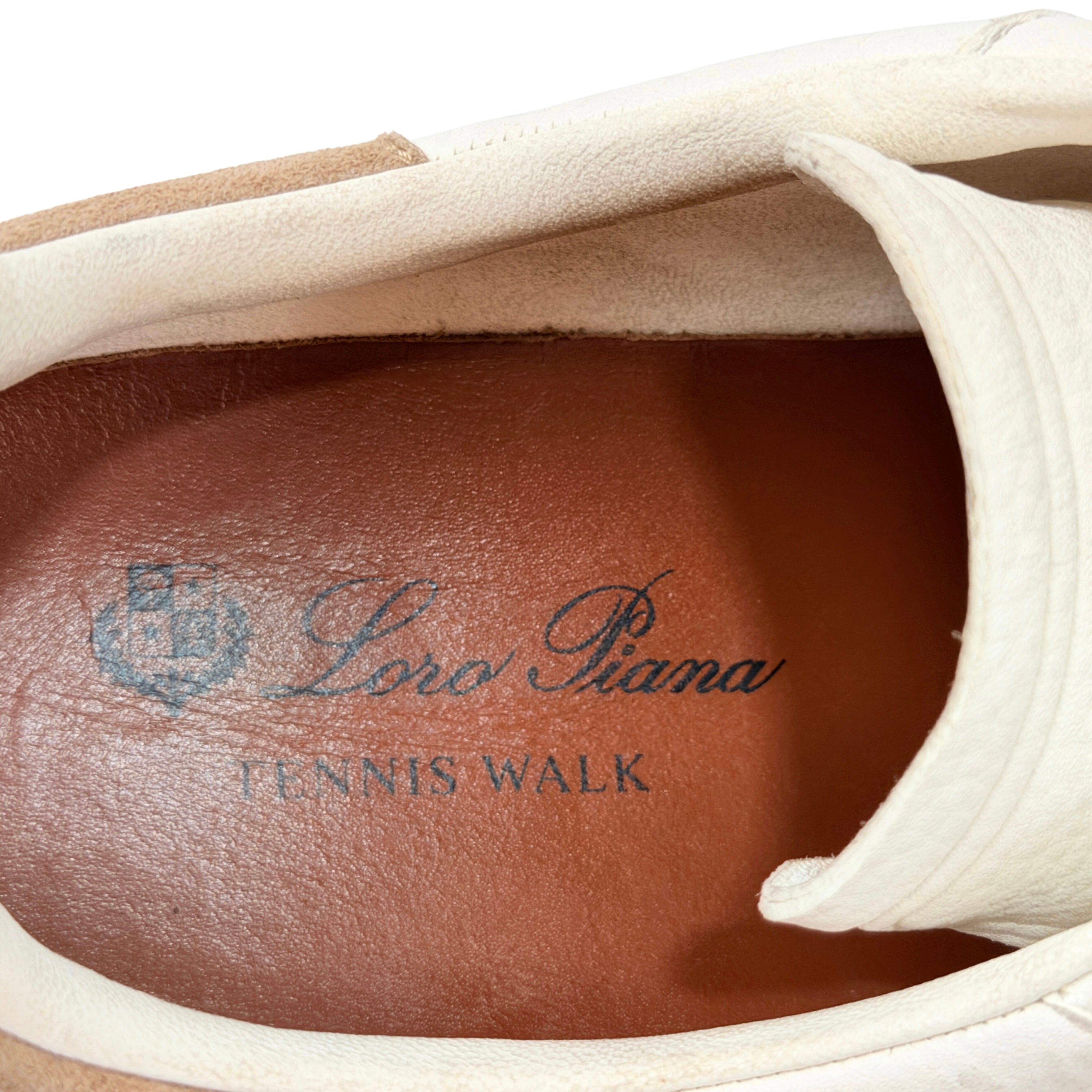 LORO PIANA Tennis Walk Suede Leather Sneakers (Size 41)