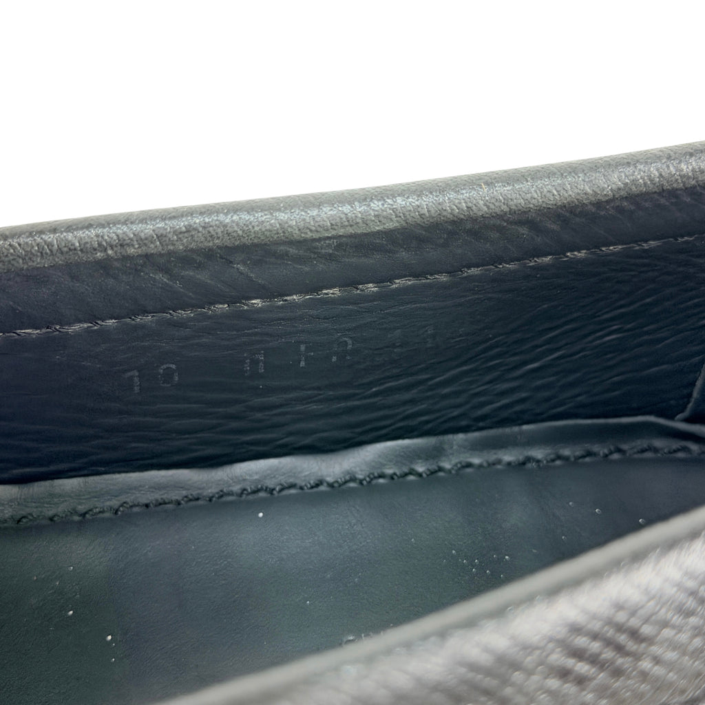 LOUIS VUITTON Monte Carlo Loafers/Moccasins/Driving Gray Taiga Leather (Size 45)