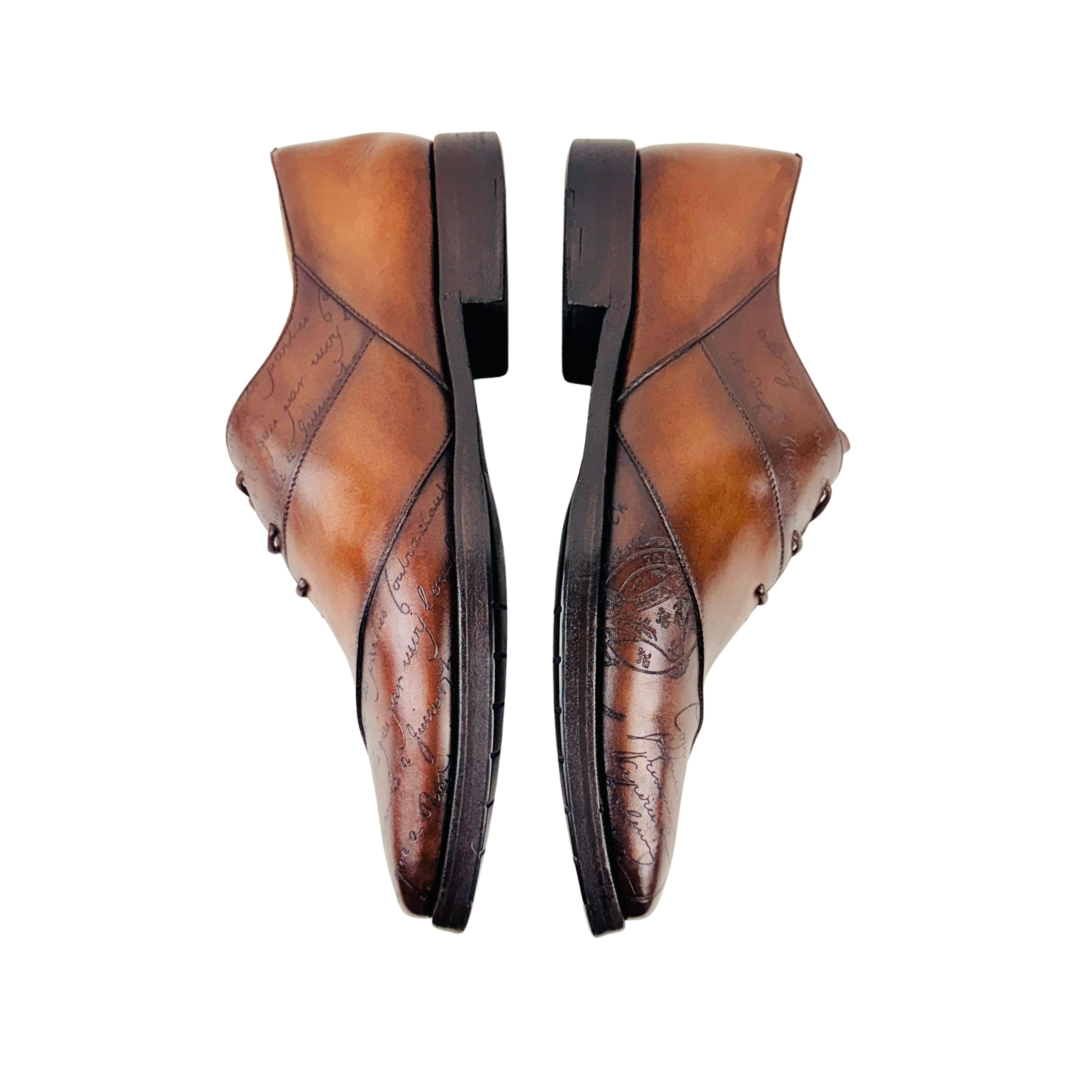 BERLUTI Alessandro Scritto Leather Oxford/Derby/Lace-up (Size 41)