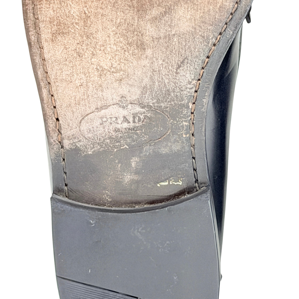 PRADA Penny Loafers/Moccasins Calf Leather(Size 42)