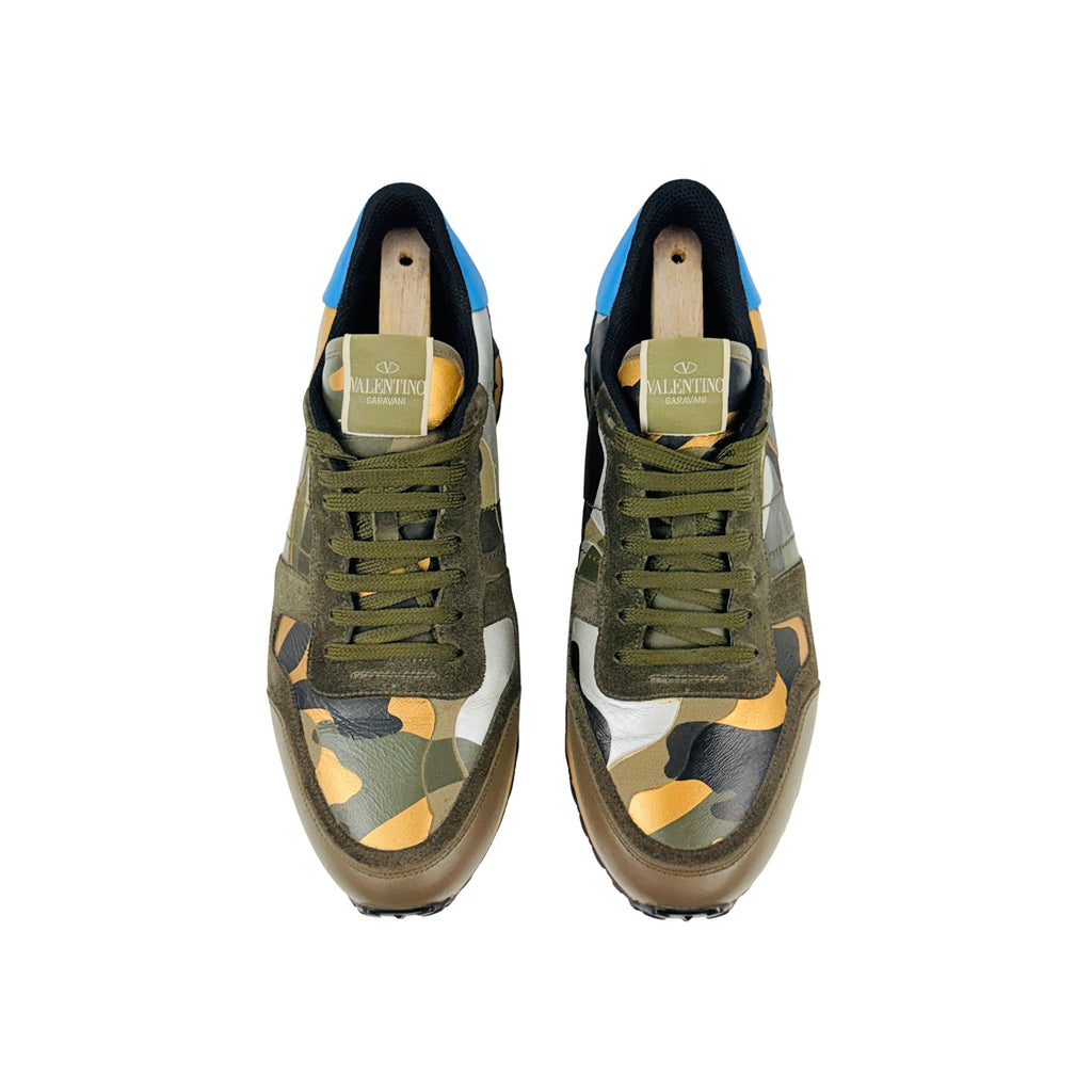 VALENTINO GARAVANI Rockrunner Camouflage Sneakers/Lace-Up/ Runner (Size 42)