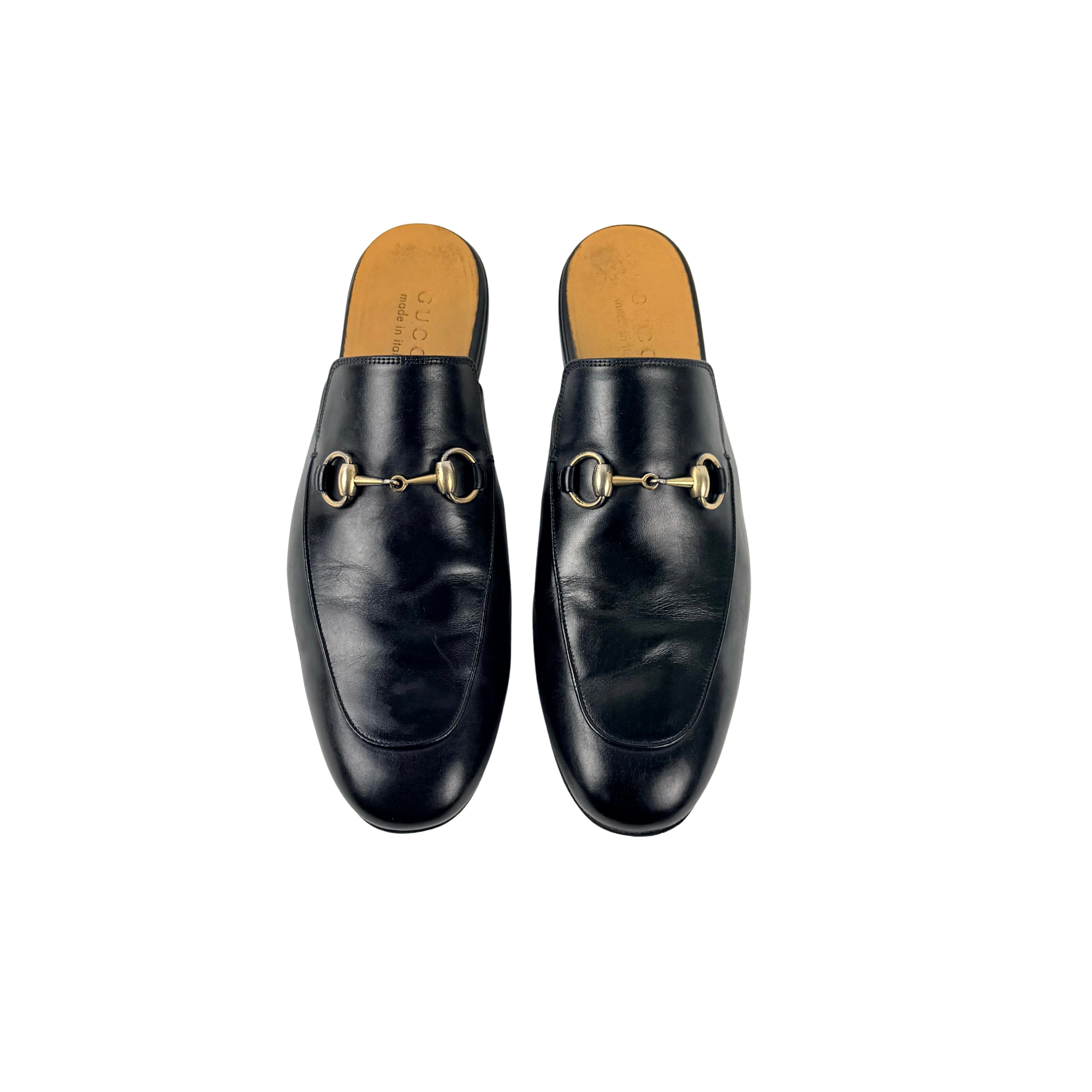 GUCCI Princetown Horsebit-detail Leather Mule/Slip-On (Size 42)