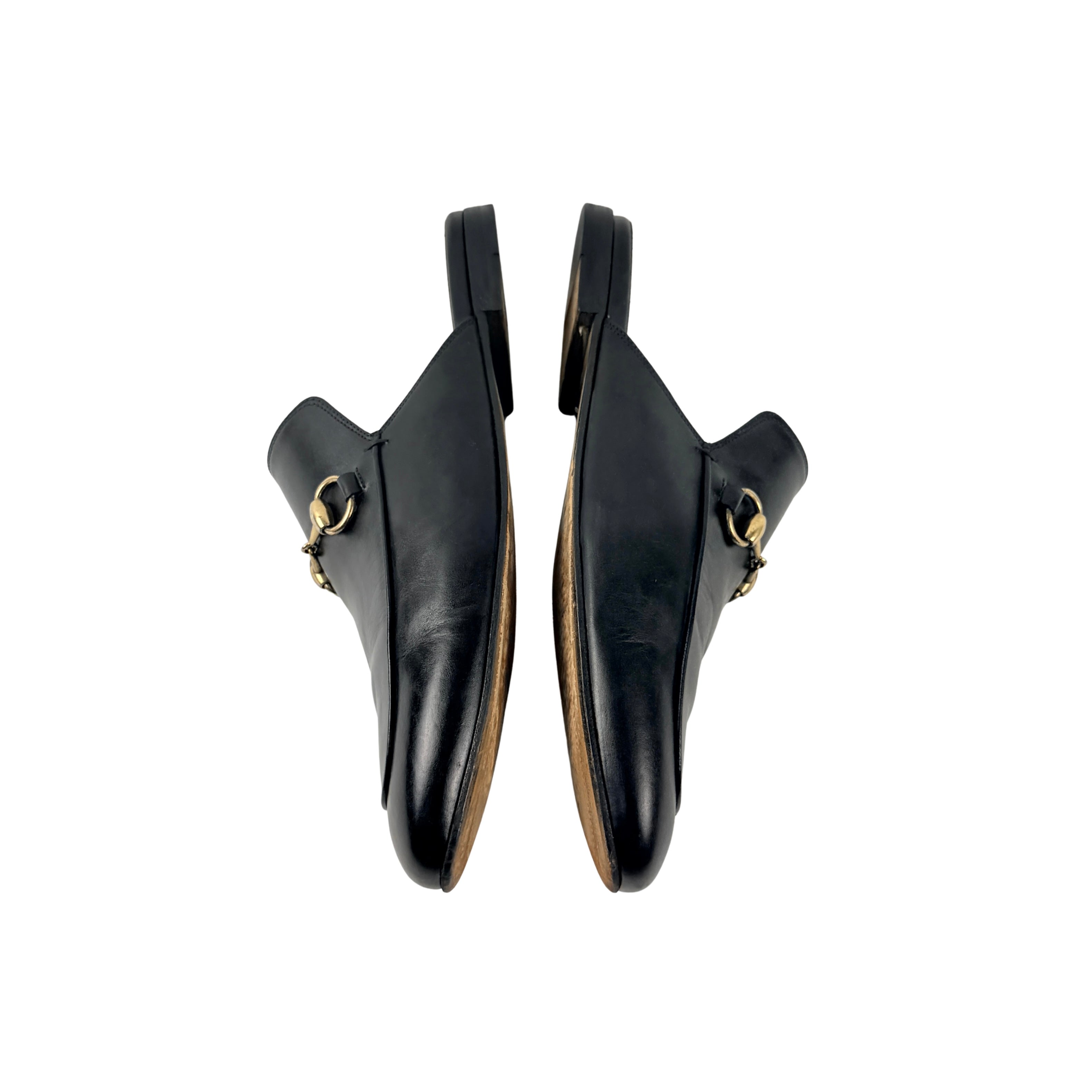 GUCCI Princetown Horsebit-detail Leather Mule/Slip-On (Size 42)