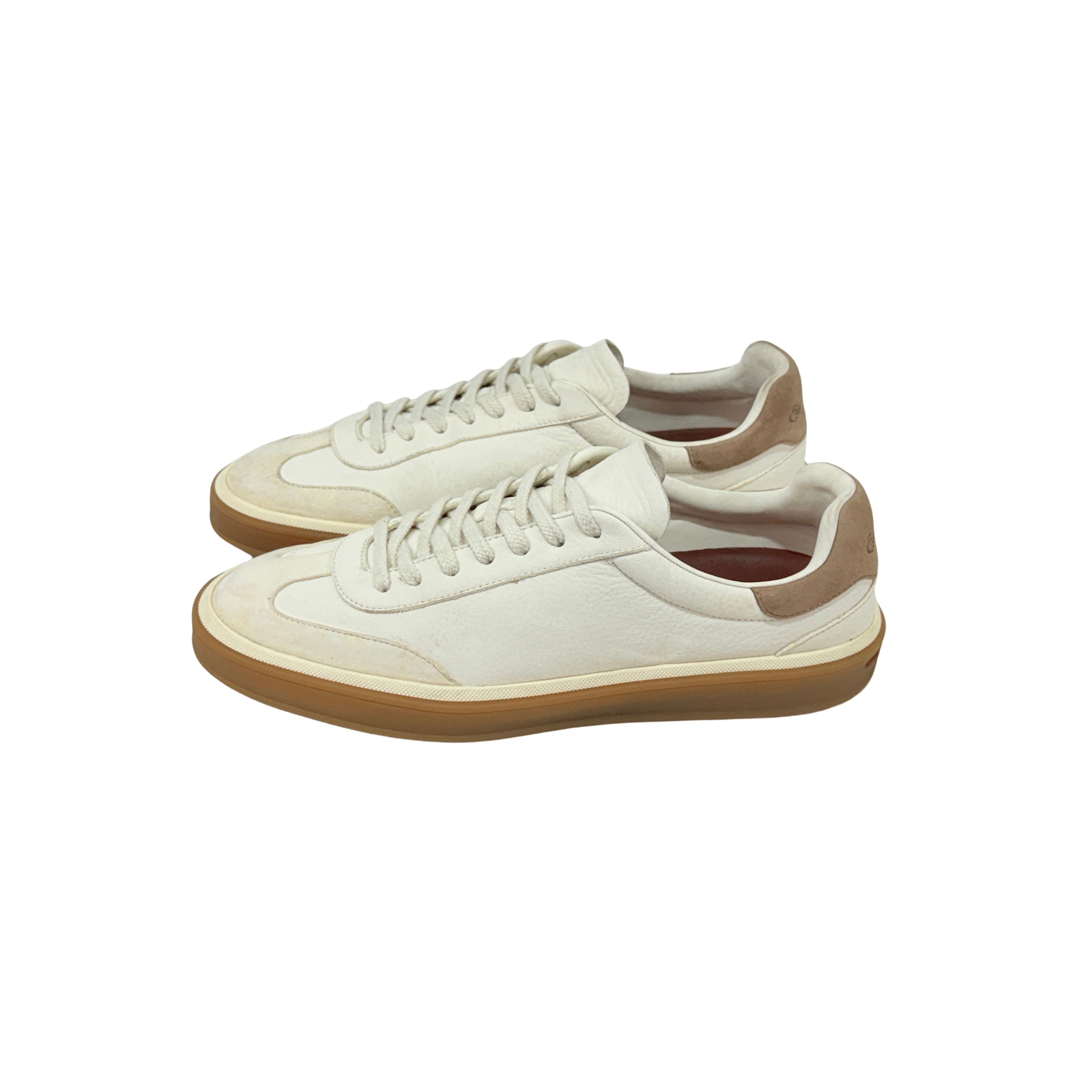 LORO PIANA Tennis Walk Suede Leather Sneakers (Size 41)