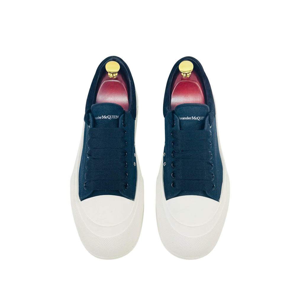 ALEXANDER MCQUEEN Deck Lace-Up/Sneakers Plimsoll (Size 42)