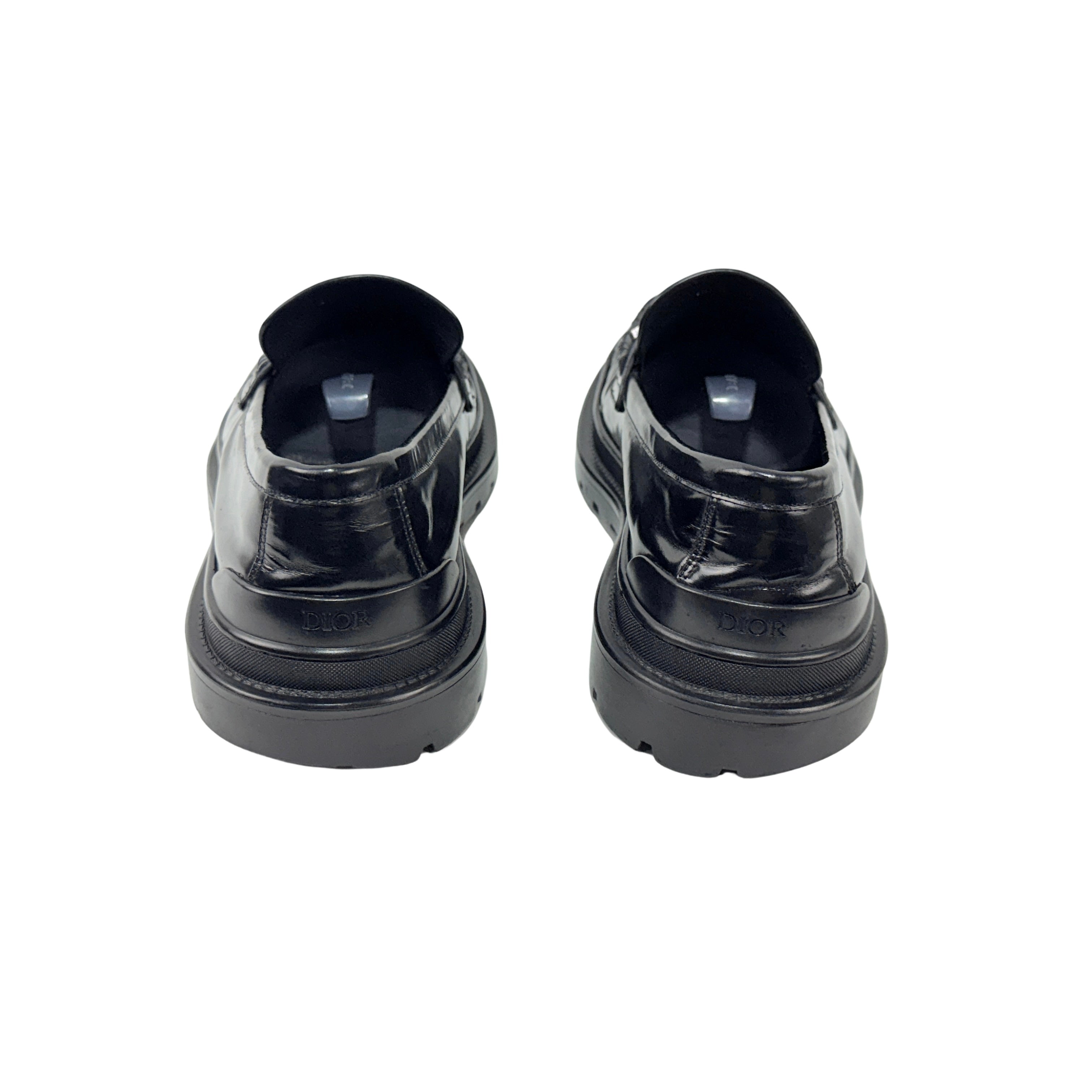 DOIR x Stussy Black Leather Loafers/Moccasins (Size 43)