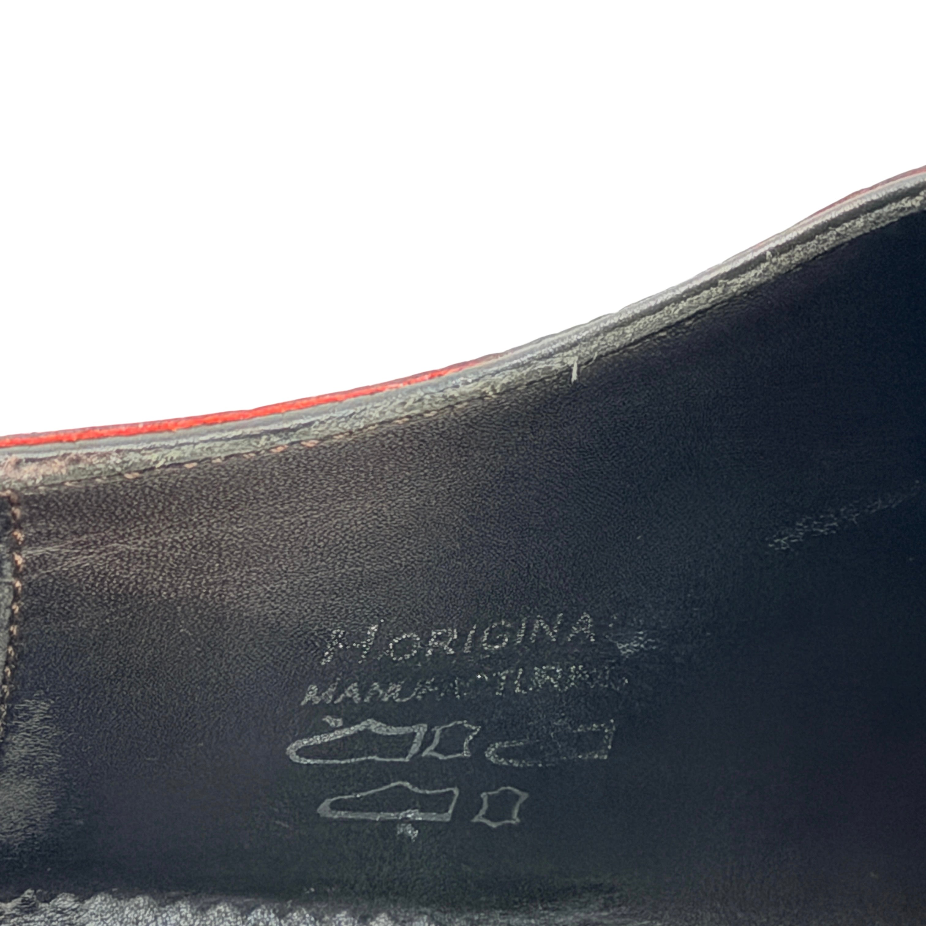 HARRIS FIRENZE Derby/Oxford Exotic Leather: The Vamp (Middle Section) Appears To Be Crocodile Skin Multi-Tonal (Size 43.5)