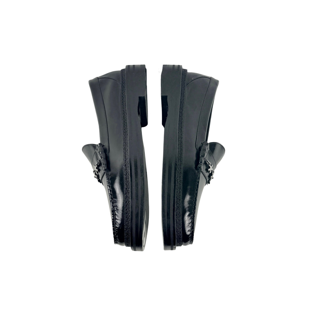 JIMMY CHOO X Eric Haze X Poggy Star Chain Ezra LoaferS/Moccasins Black (Size 44)
