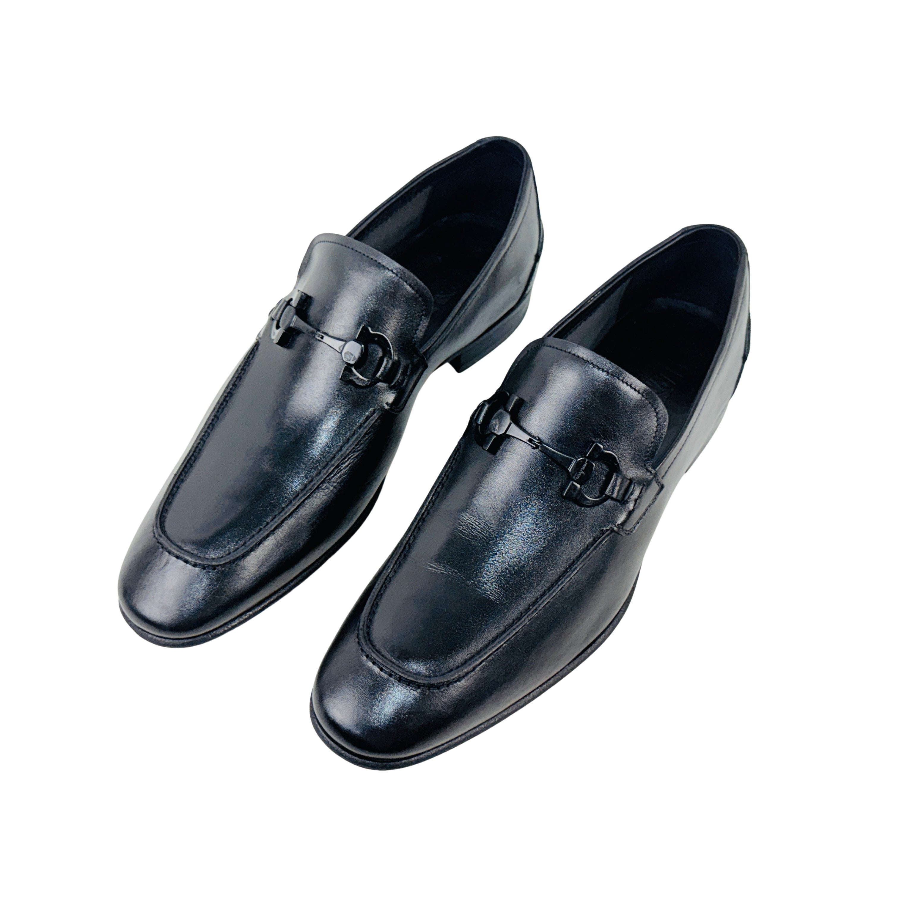 SALVATORE FERRAGAMO Gancini Bit Loafers/Moccasins (Size 45)