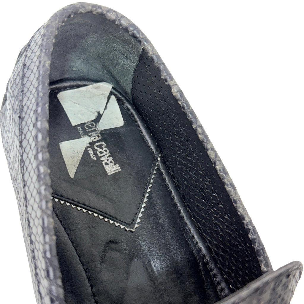 ROBERTO CAVALLi Python Leather Moccasins/Loafers/Driving (Size 45)