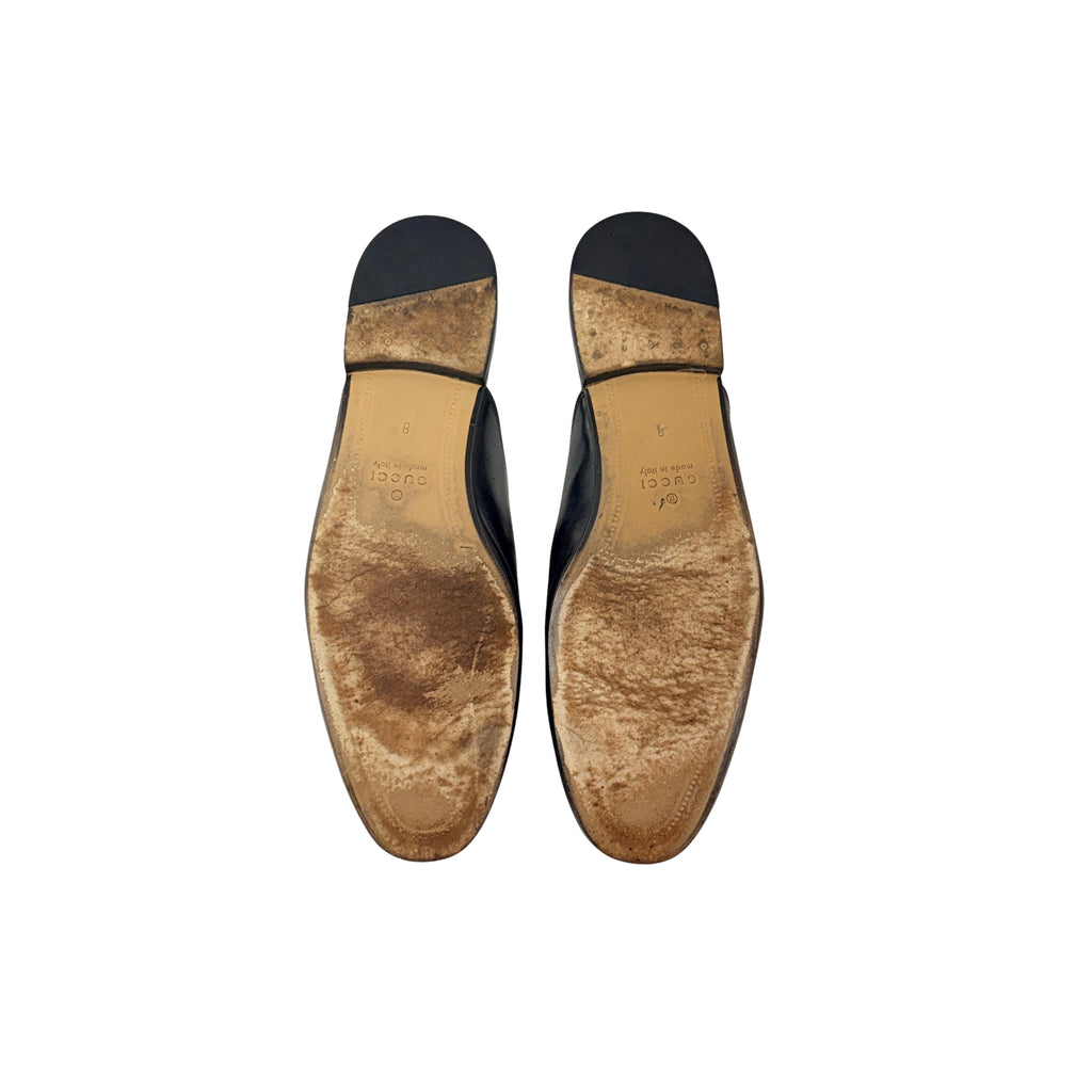 GUCCI Princetown Horsebit-detail Leather Mule/Slip-On (Size 42)