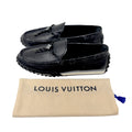 LOUIS VUITTON LV Racer Moccasins/Loafers (Size 45) crafted from supple, perforated calf leather with coordinating Monogram-canvas