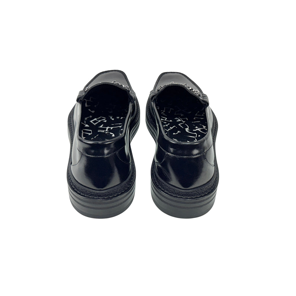 JIMMY CHOO X Eric Haze X Poggy Star Chain Ezra LoaferS/Moccasins Black (Size 44)