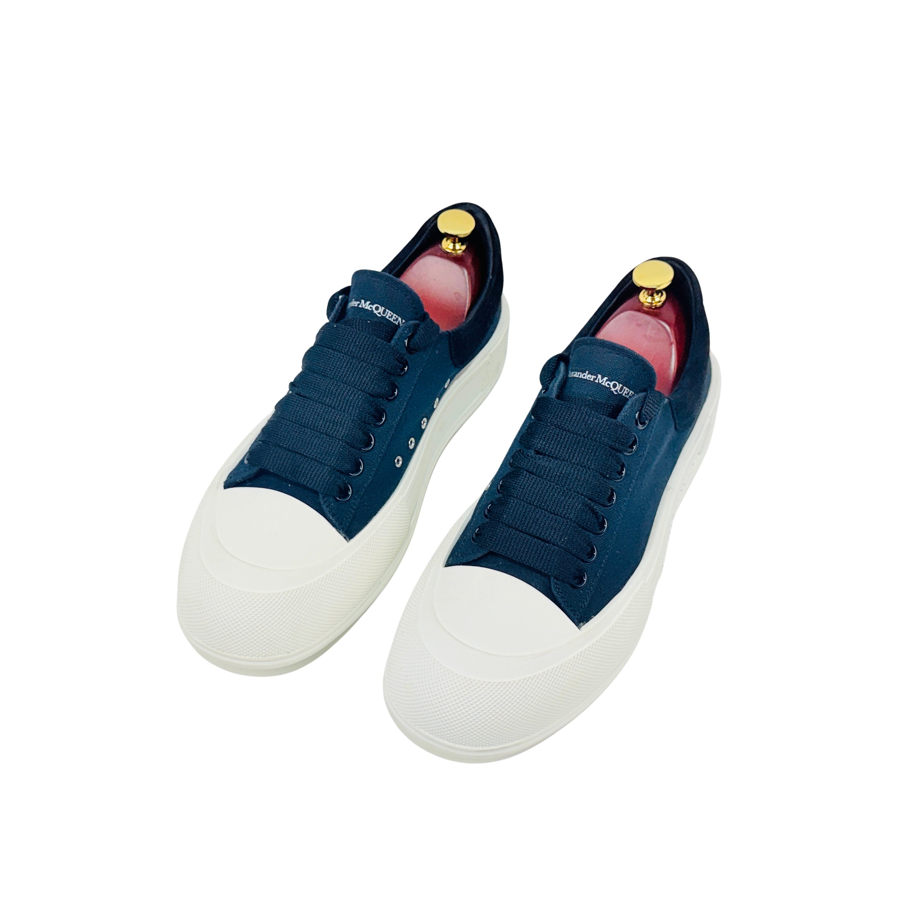 ALEXANDER MCQUEEN Deck Lace-Up/Sneakers Plimsoll (Size 42)