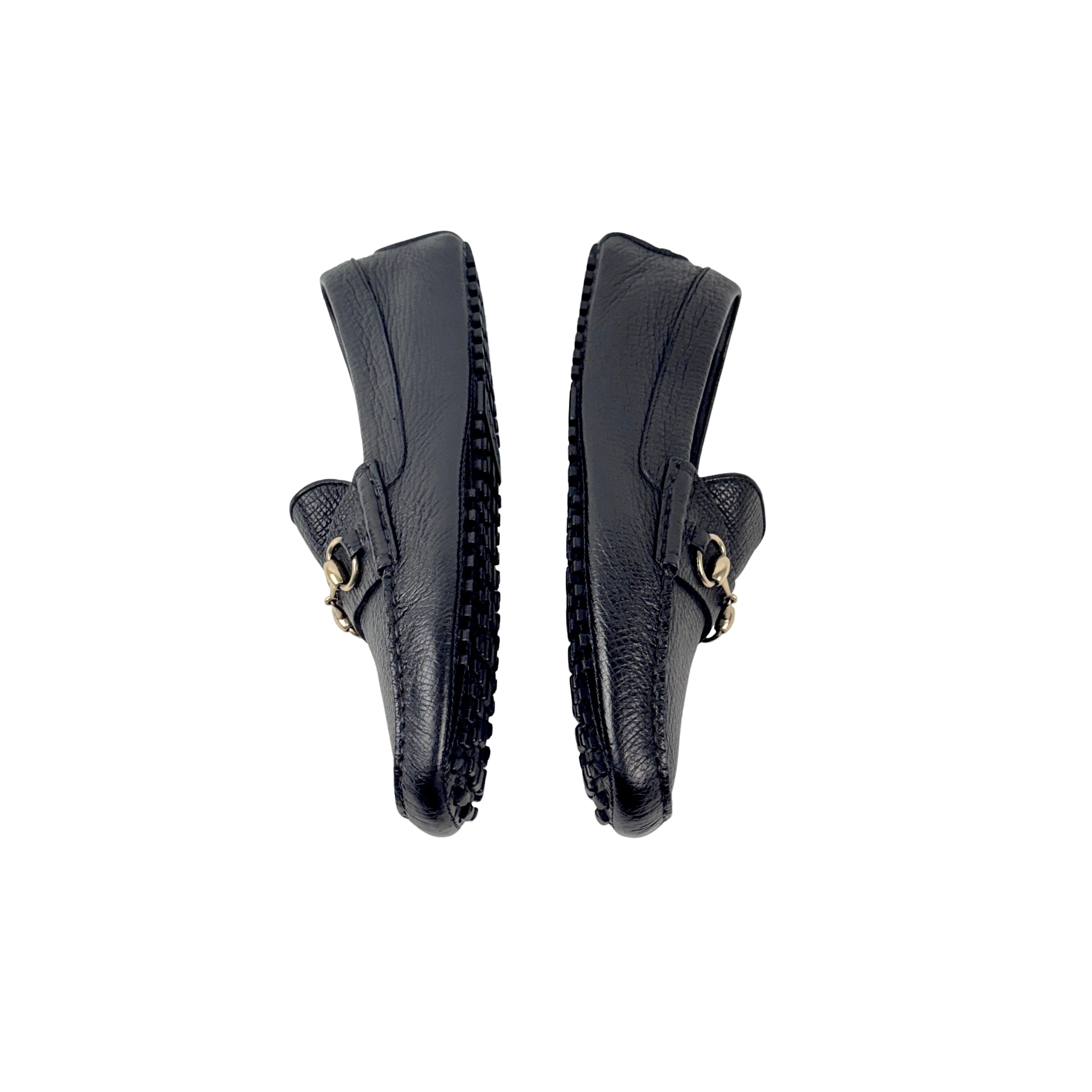 GUCCI Horsebit Grained Leather Loafers/Moccasins (Size 43.5)