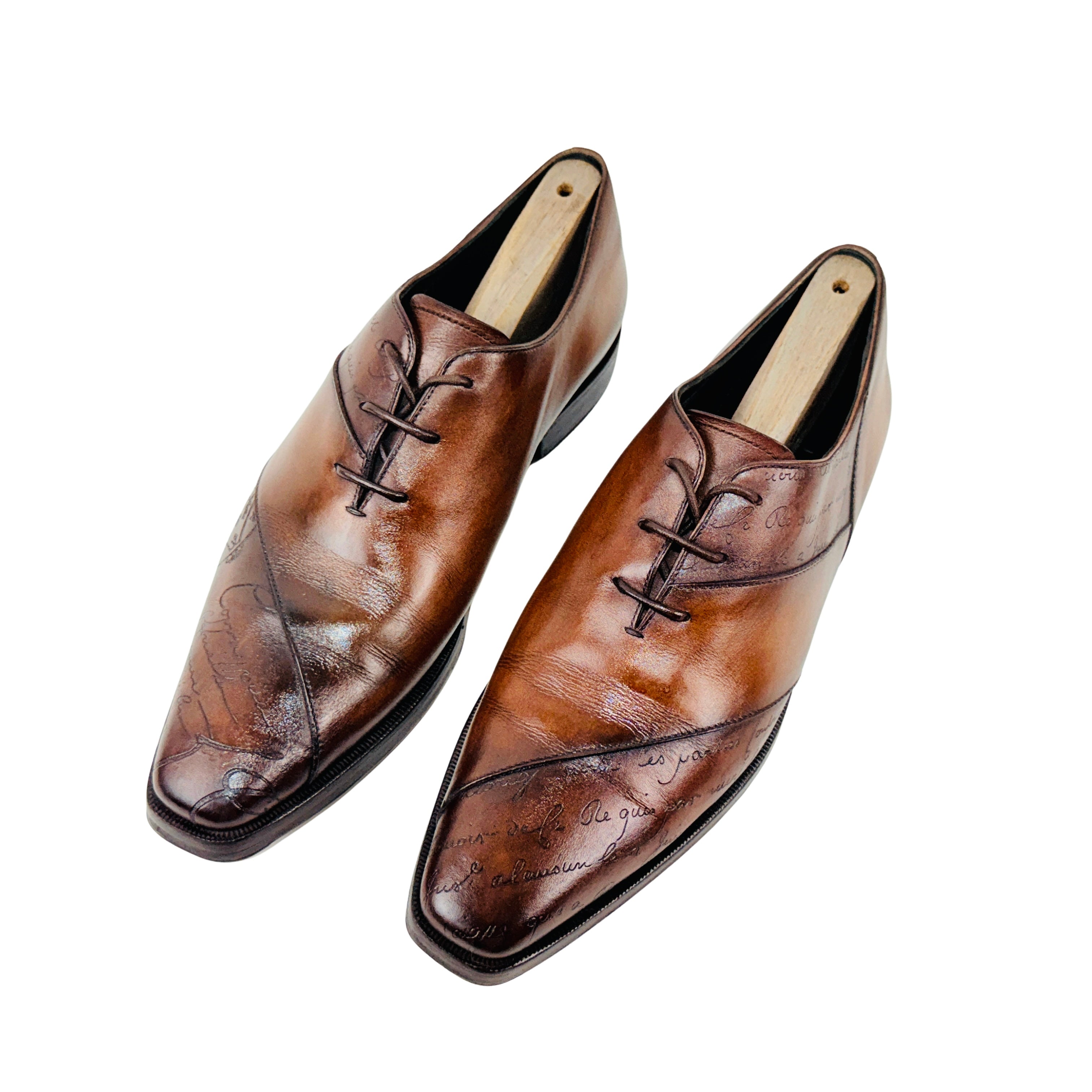 BERLUTI Alessandro Scritto Leather Oxford/Derby/Lace-up (Size 41)