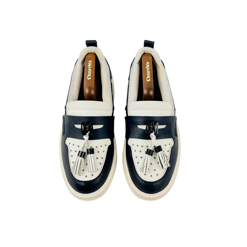 AMIRI MA Black & White Tassel Hybrid Loafers/Moccasins/Boat (Size 42)