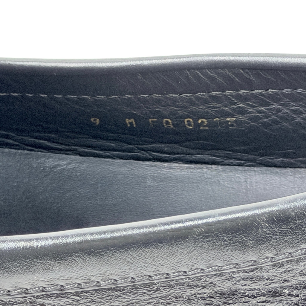 LOUIS VUITTON Hockenheim Laser-Perforated Monogram Black Loafers/Moccasins (Size 43.5)