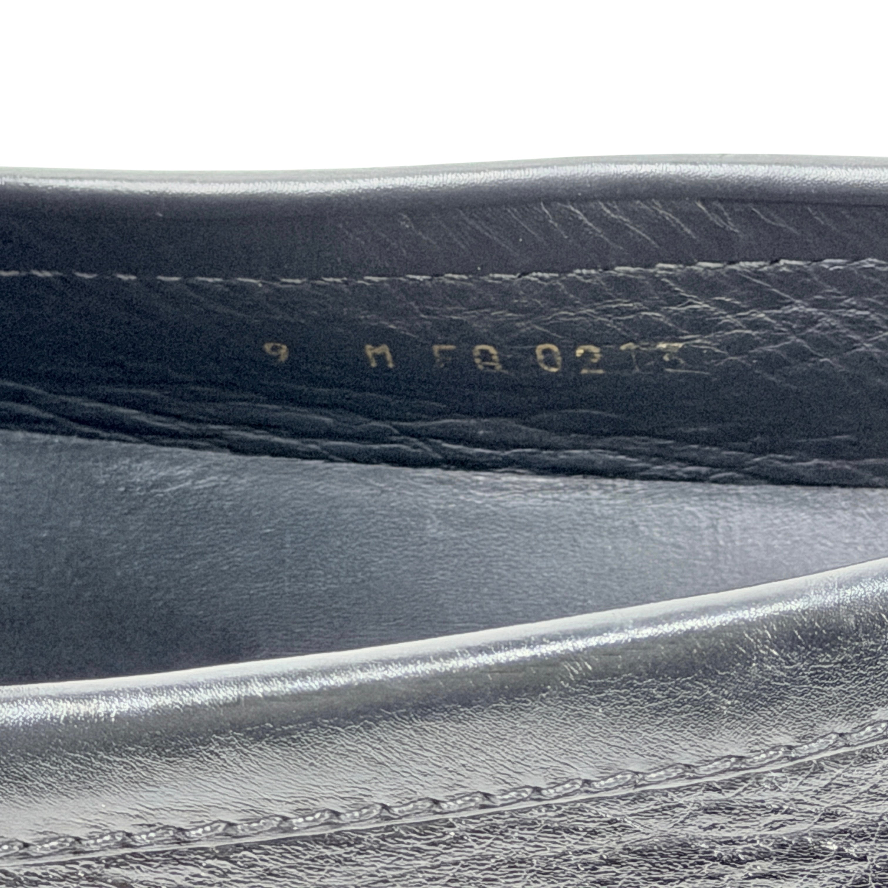 LOUIS VUITTON Hockenheim Laser-Perforated Monogram Black Loafers/Moccasins (Size 43.5)