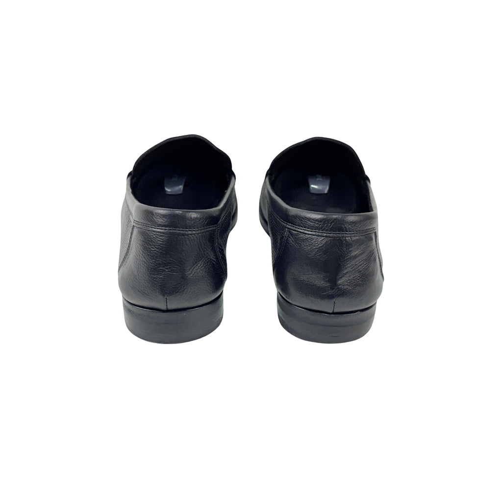VALENTINO GARAVANI Loafers/Moccasins Perforated Leather With Metallic logo (Size 45)