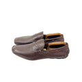 PRADA Grain Leather Brown Penny Loafers/Moccasins/Driving (Size 44)