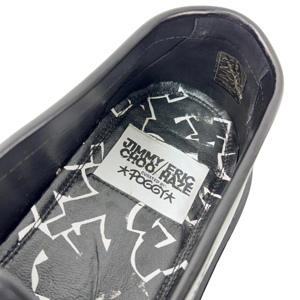 JIMMY CHOO X Eric Haze X Poggy Star Chain Ezra LoaferS/Moccasins Black (Size 44)