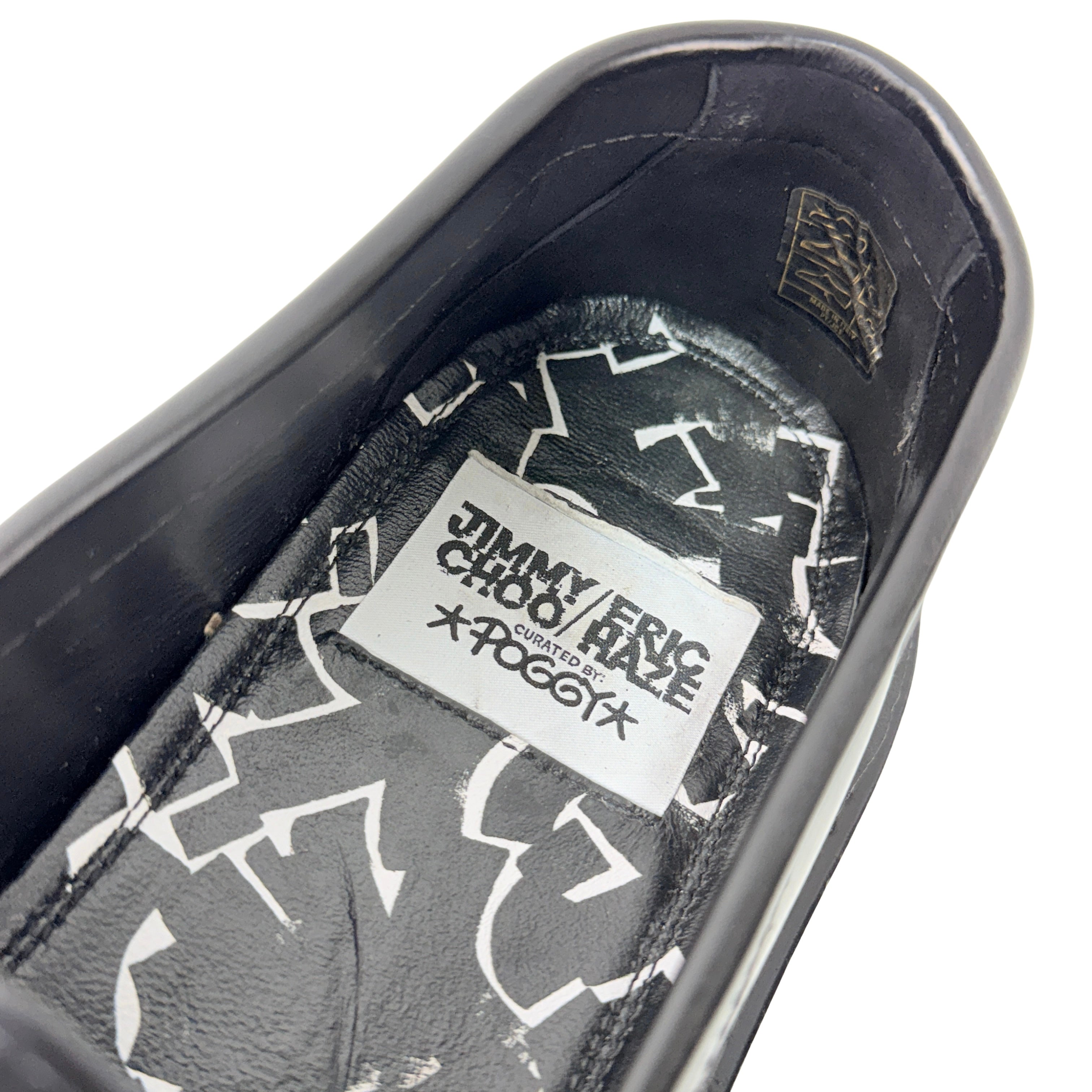 JIMMY CHOO X Eric Haze X Poggy Star Chain Ezra LoaferS/Moccasins Black (Size 44)