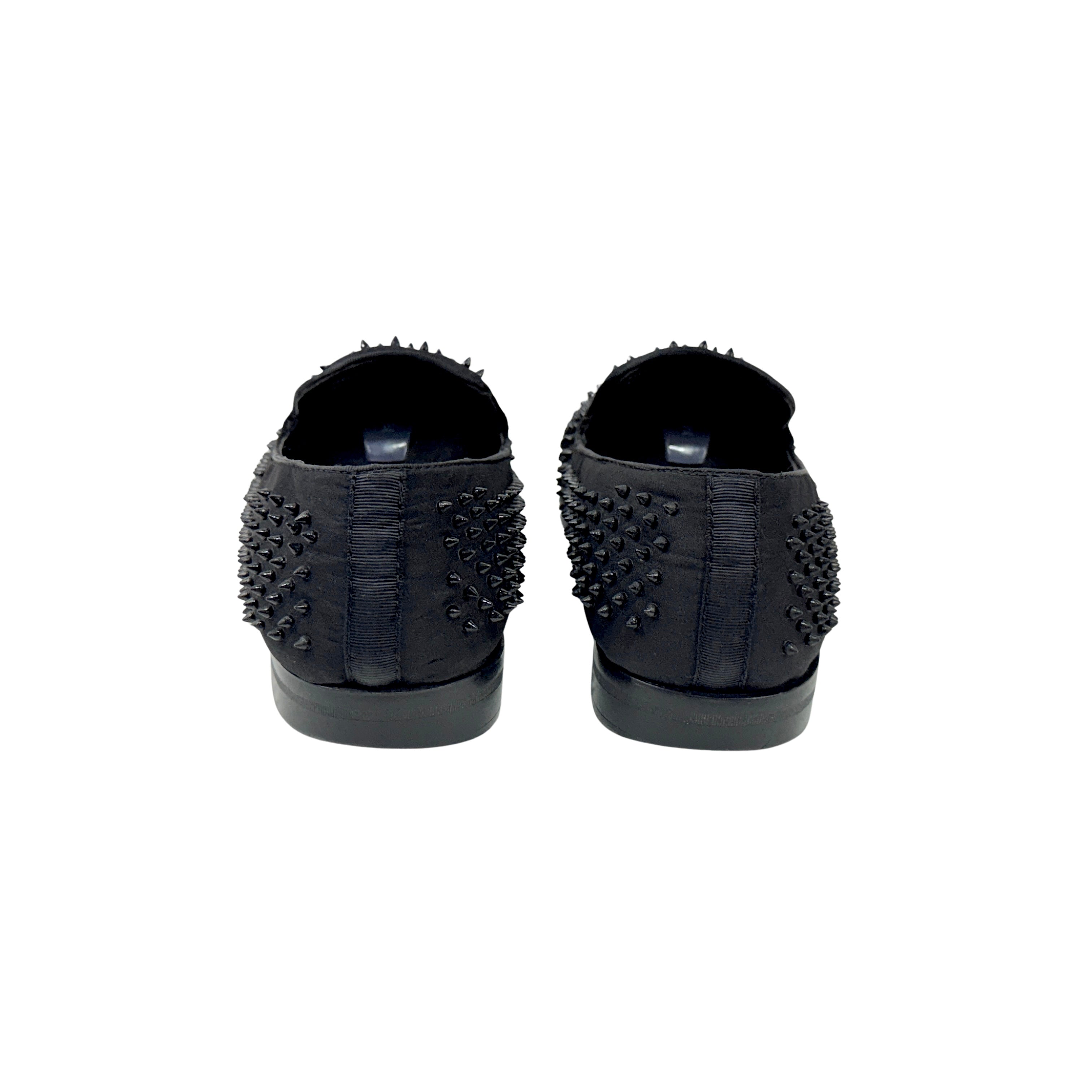 STACY ADAMS Sabre Spiked Loafers/Moccasins in Black (Size 45)