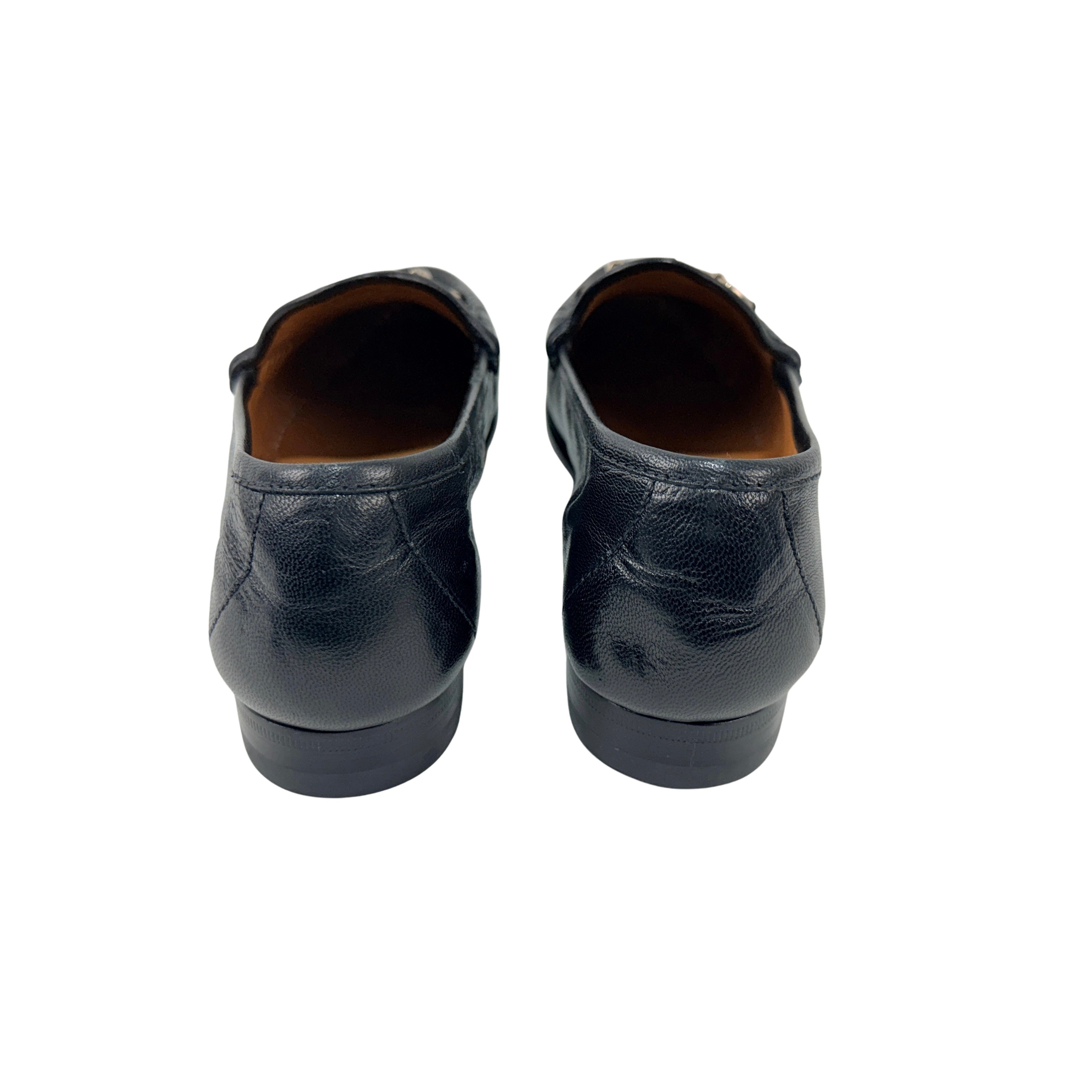 GUCCI Betis1953 Black Leather Horsebit Brixton Loafers/Moccasins Jordaan(Size 41)