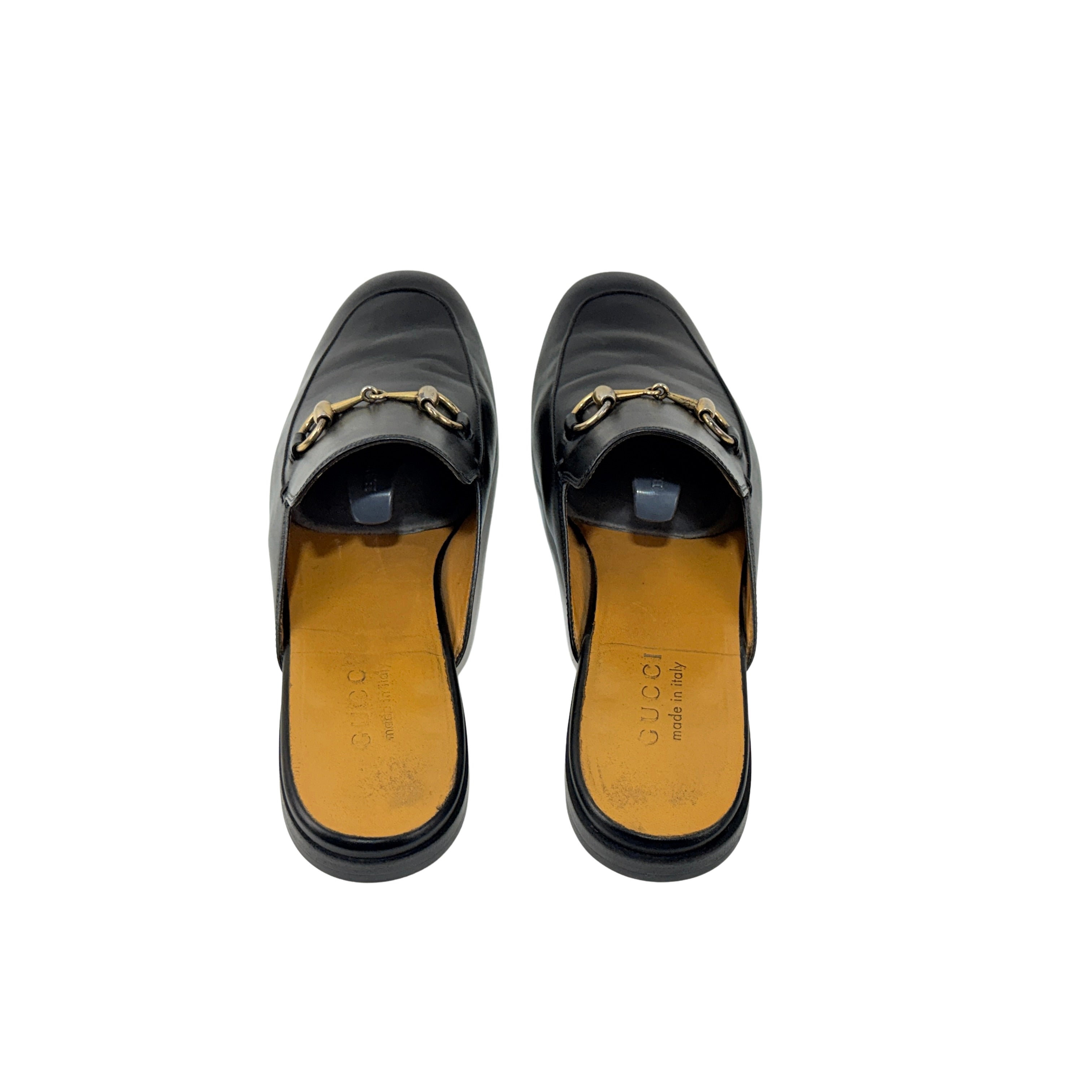 GUCCI Princetown Horsebit-detail Leather Mule/Slip-On (Size 42)