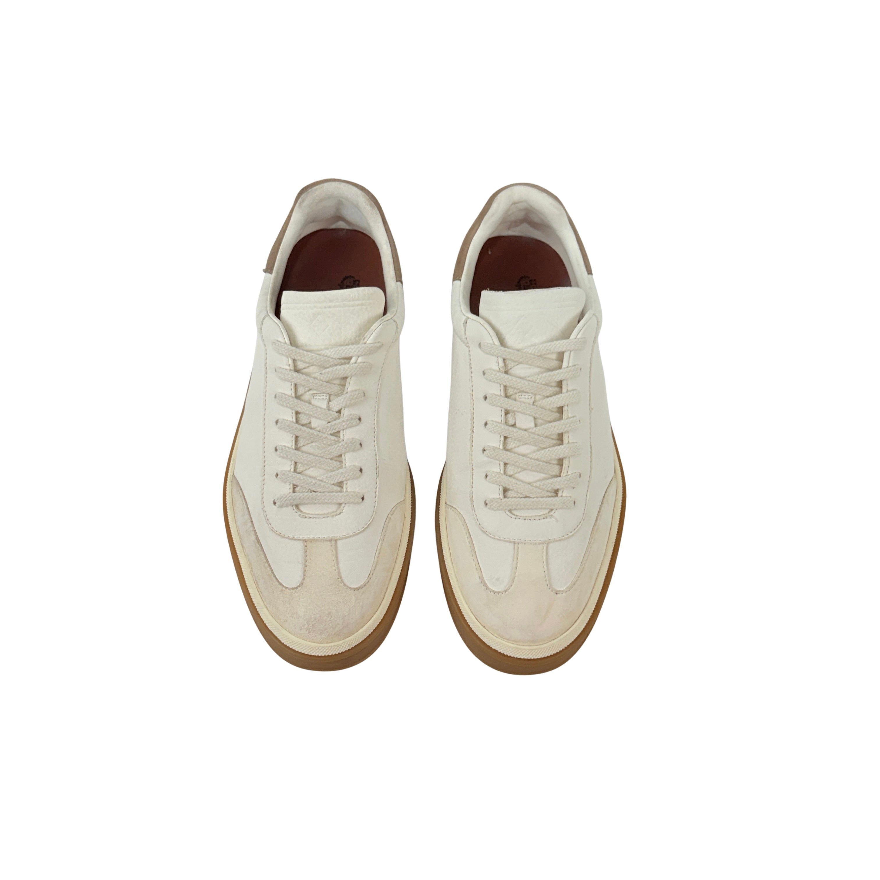 LORO PIANA Tennis Walk Suede Leather Sneakers (Size 41)