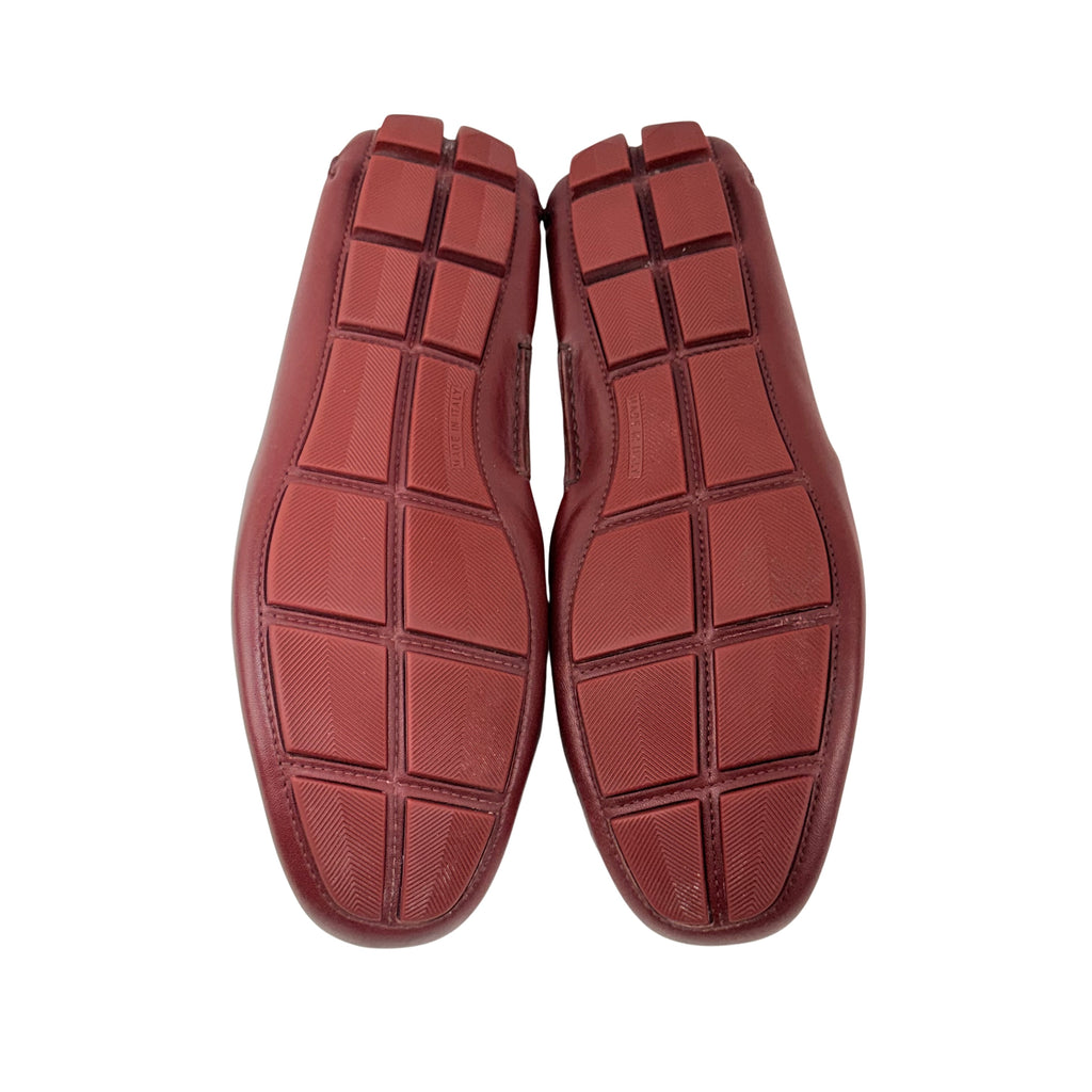 BILLIONAIRE Hand-Embroidered Coat-Of-Arms (Crest) On The Vamp Calfskin Loafers/Moccasins (Size 41)