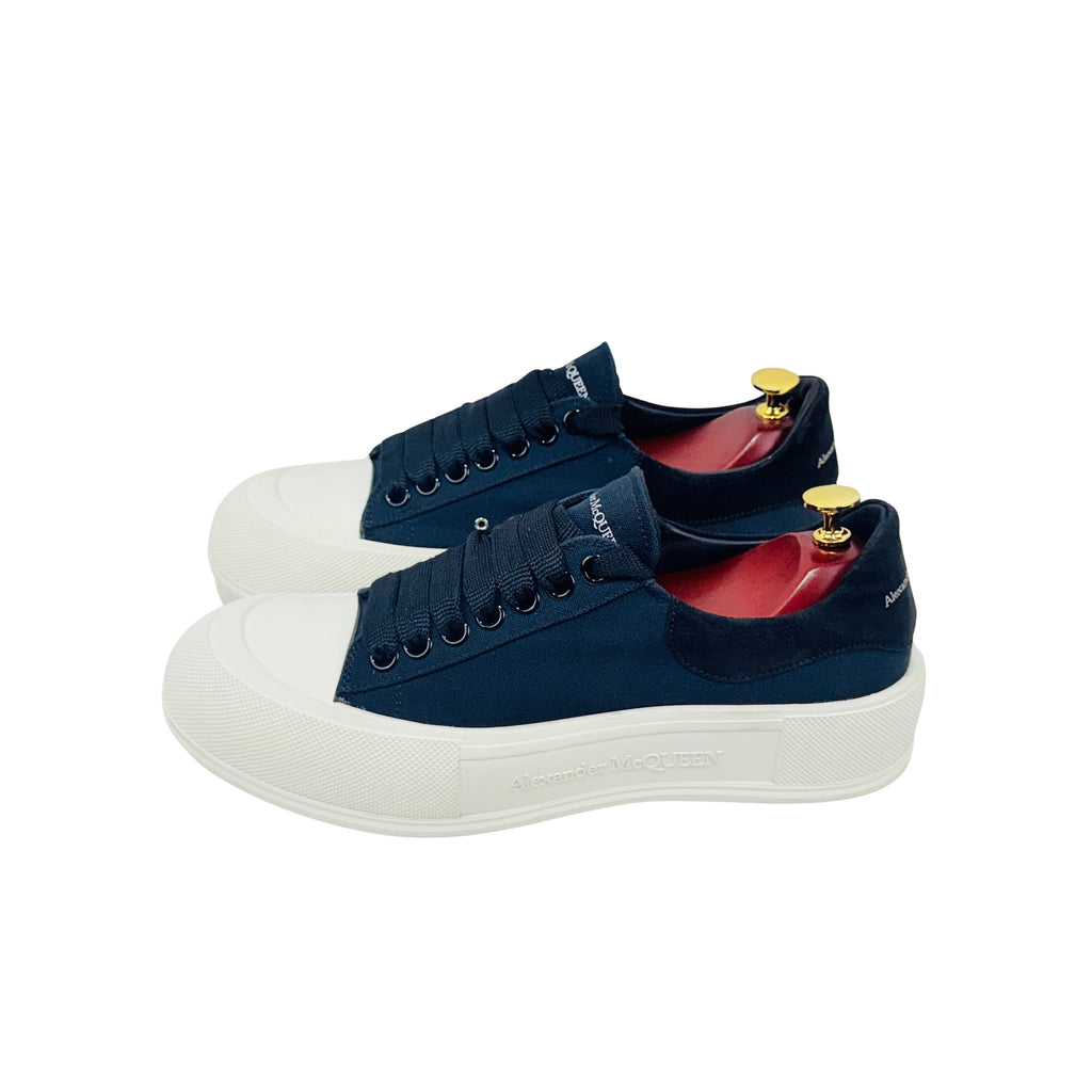 ALEXANDER MCQUEEN Deck Lace-Up/Sneakers Plimsoll (Size 42)
