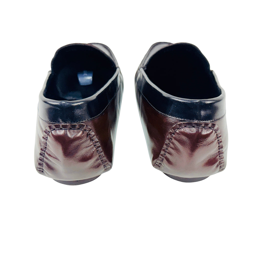 ROBERTO CAVALLI Rc Monogram Patent Leather Moccasins/Loafers/Driving (Size 45)