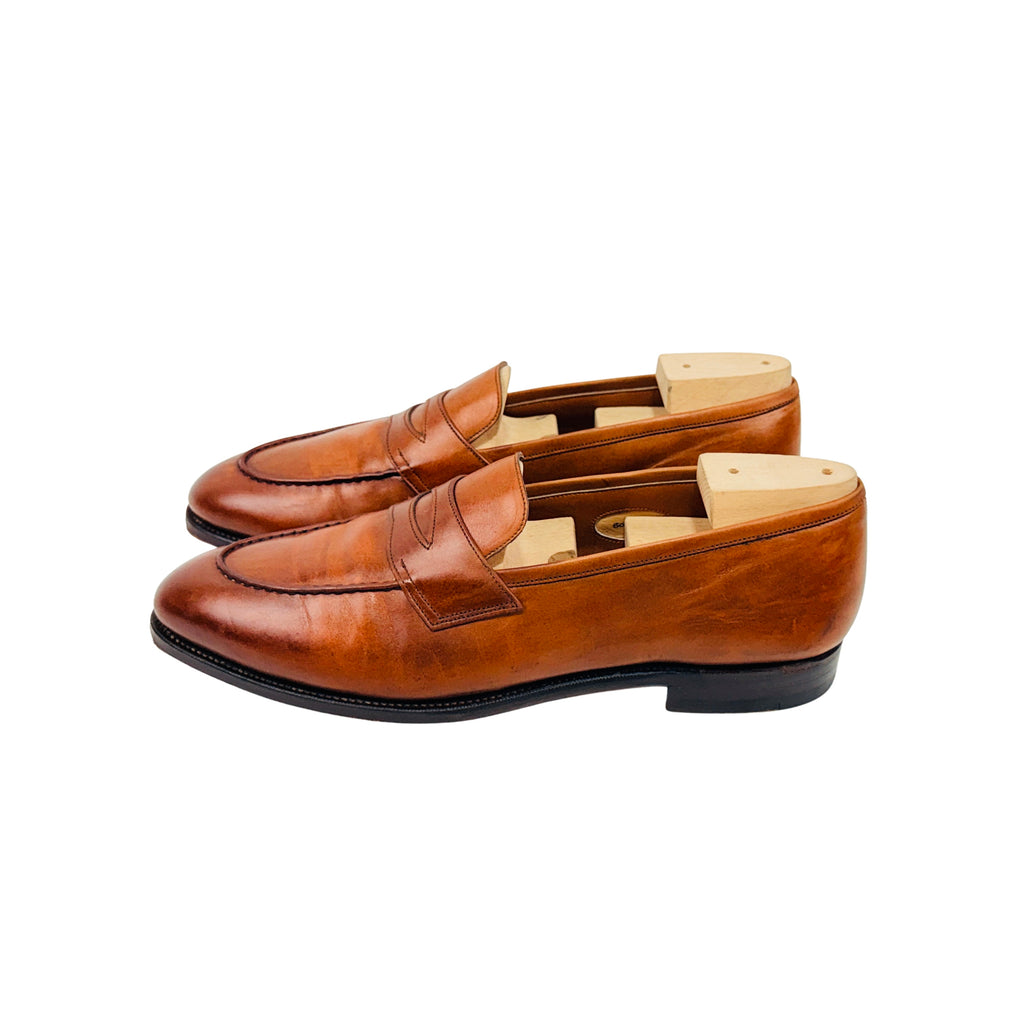 STUART’S CHOICE Was Paul Stuart’s Top-Teir Benchmade Line Product Calfskin Penny Loafers/Moccasins (Size 45)