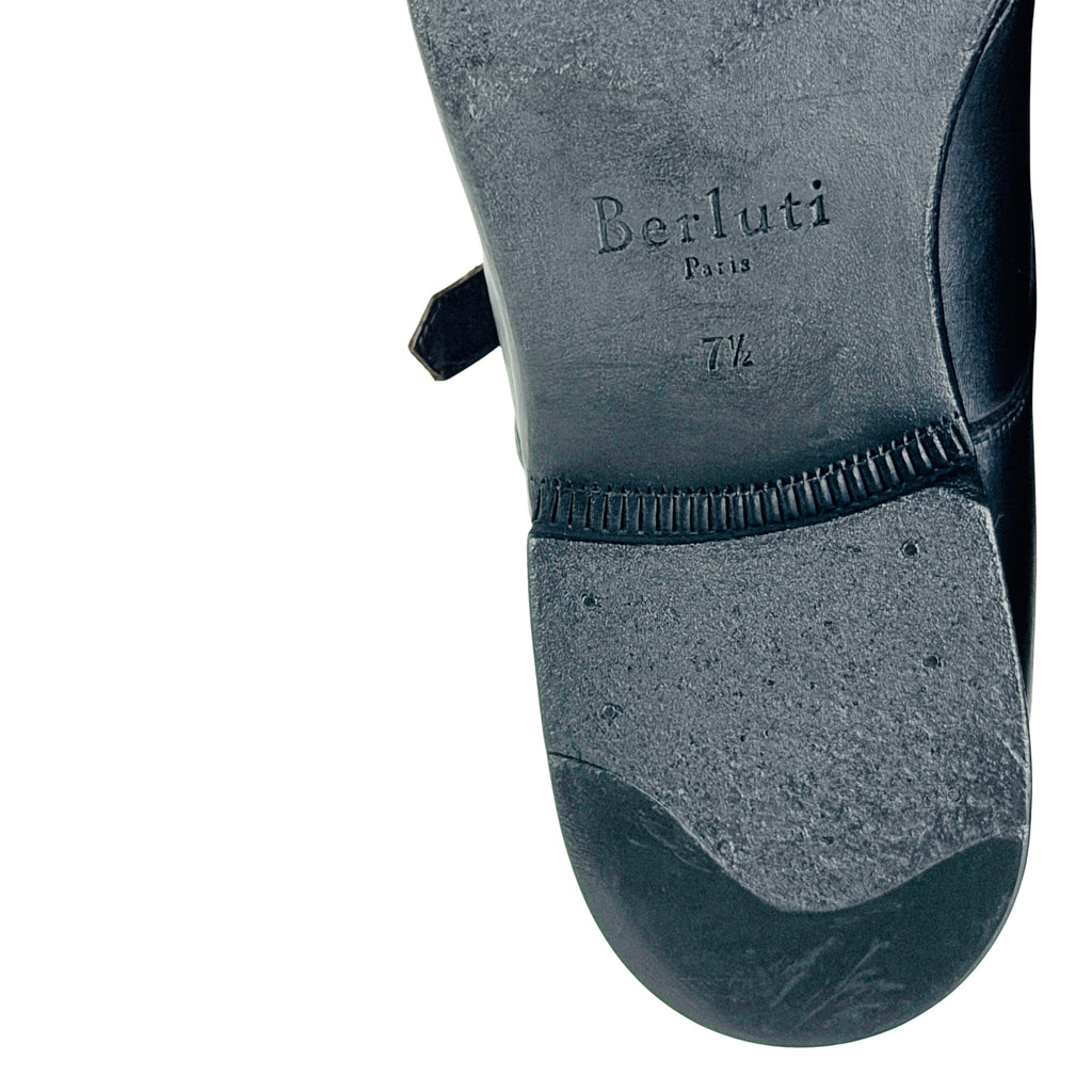 BERLUTI Double Monk Straps/Dress/Slip-On Burgundy Colour (Size 42)