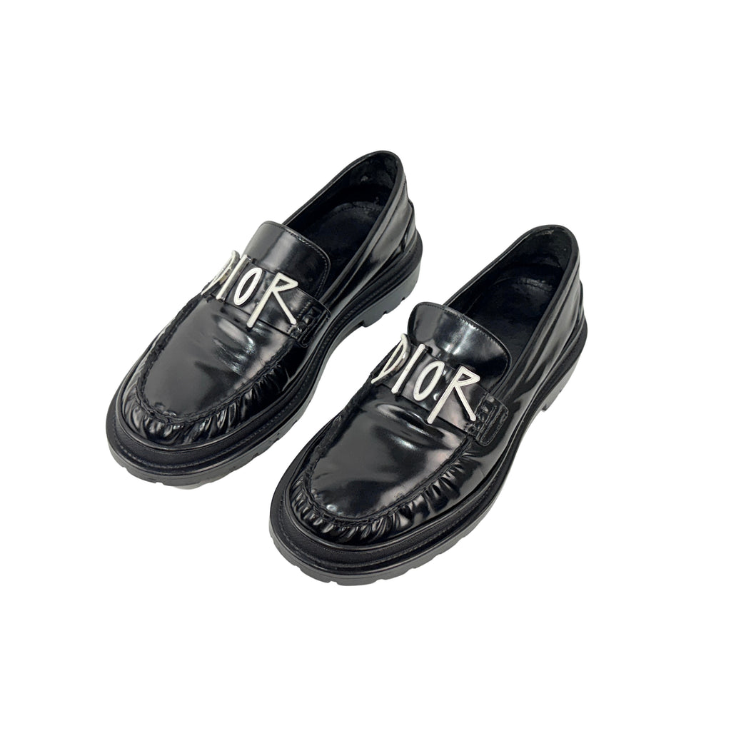 DOIR x Stussy Black Leather Loafers/Moccasins (Size 43)