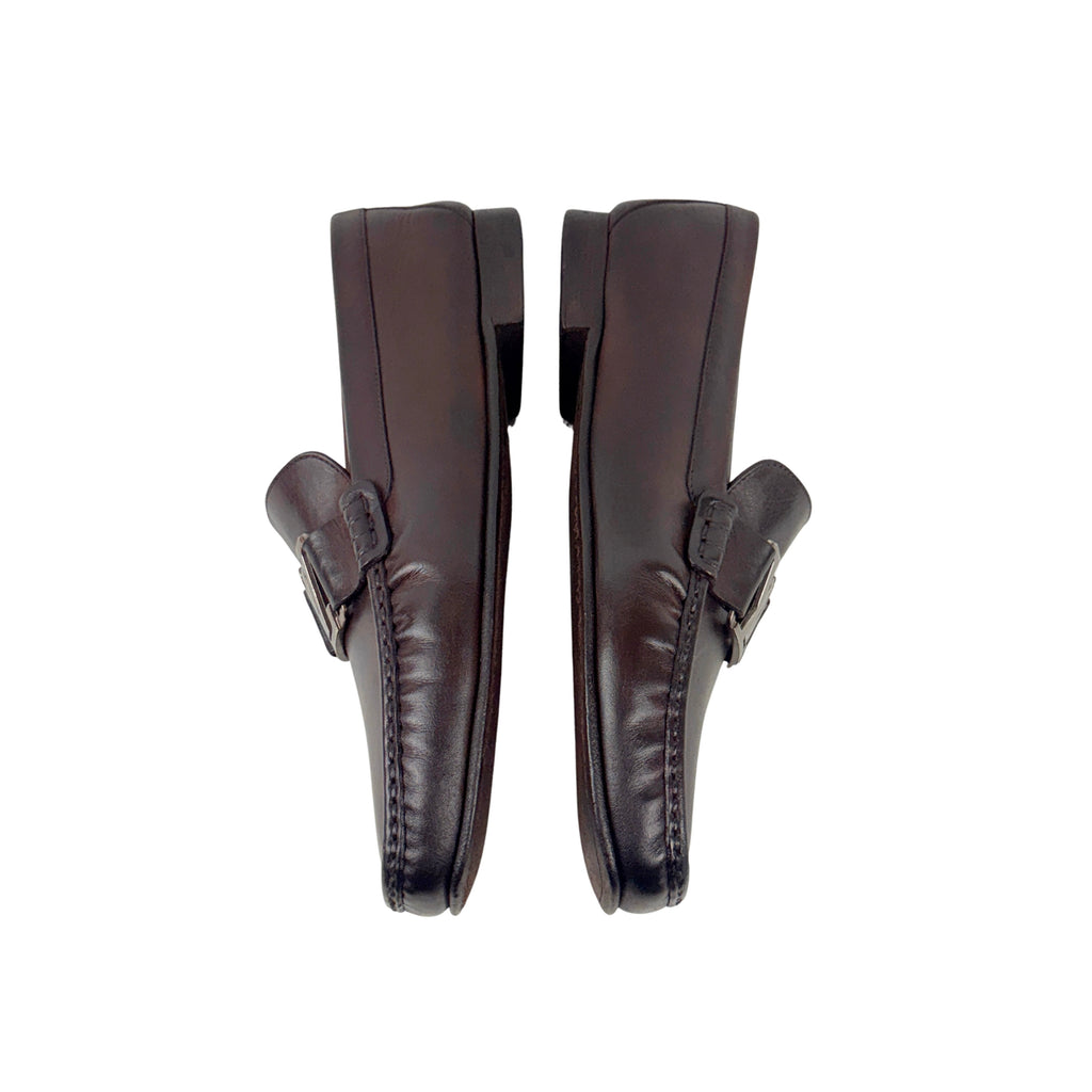 LOUIS VUITTON Burgundy Colour Major Loafers/ Moccasins (Size 41)