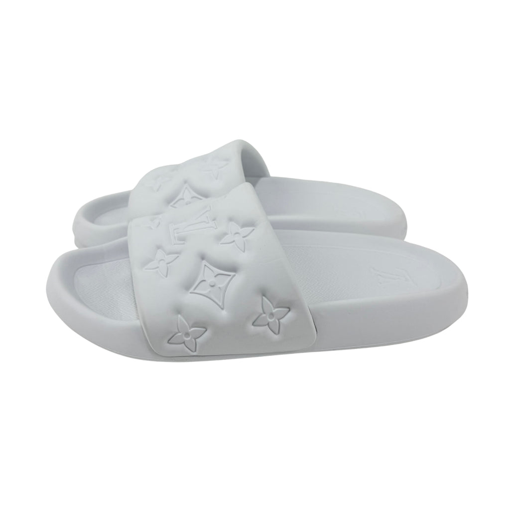 LOUIS VUITTON Waterfront Slippers/Slide/Mule Pool Rubber Strap Embossed Monogram pattern(Size 42)