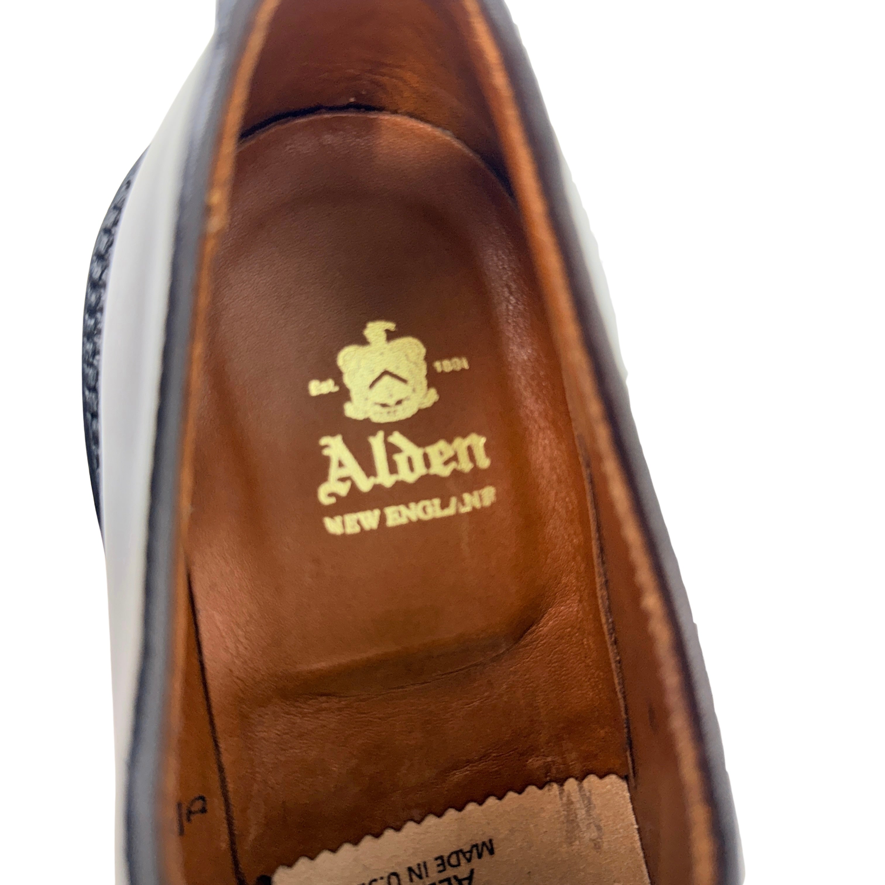ALDEN 990 Plain Toe Blucher in Color Dark Burgundy Oxford/Derby/Lace Up (Size 41.5)
