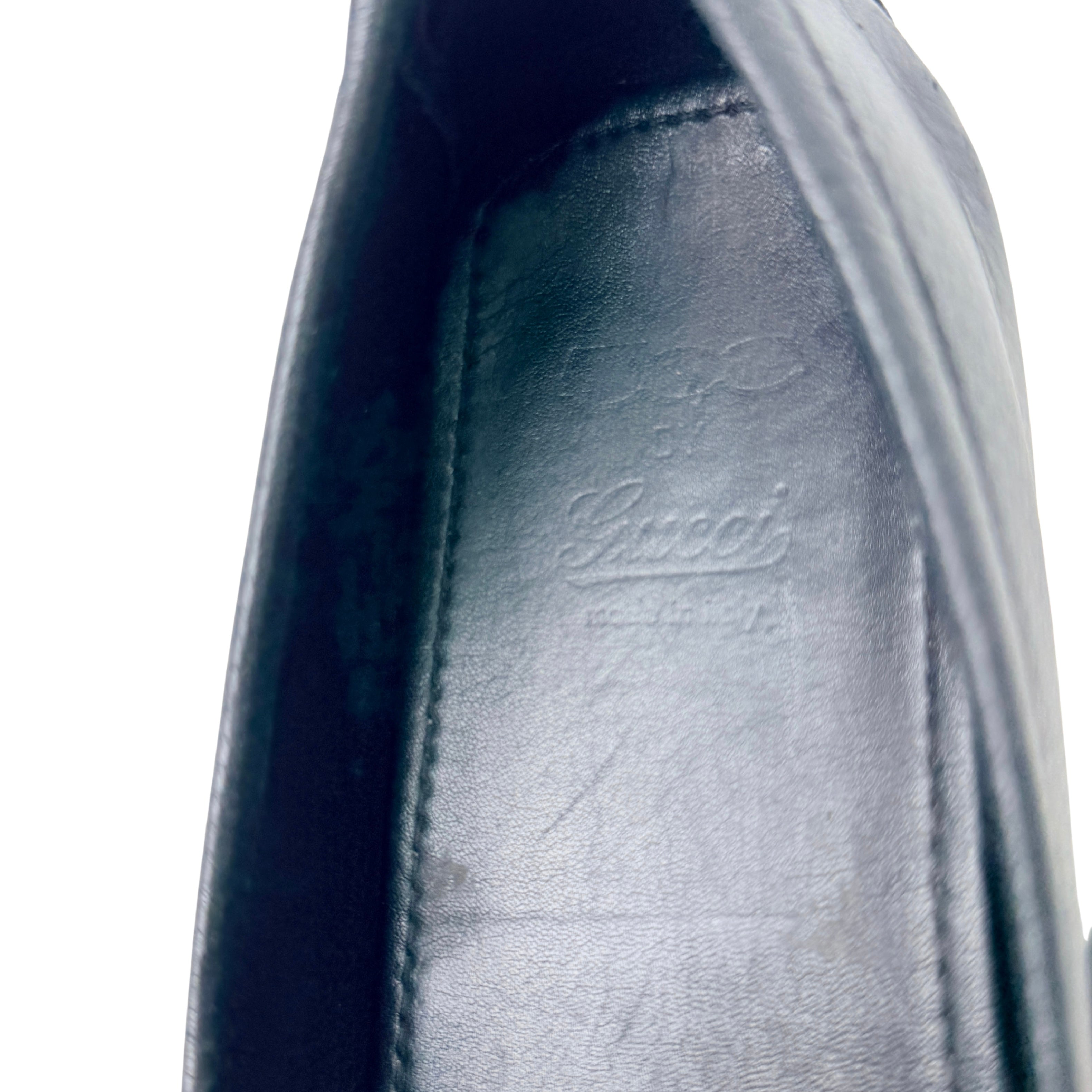 GUCCI Black Web Horsebit Loafers/Moccasins/Driving (Size 40)