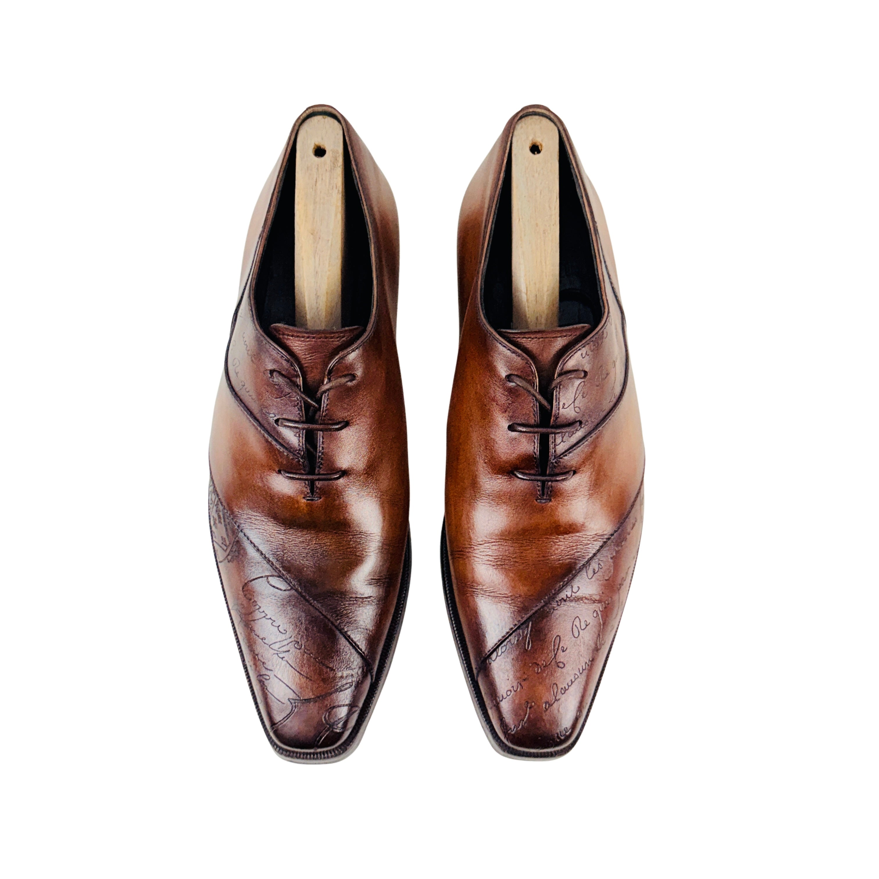 BERLUTI Alessandro Scritto Leather Oxford/Derby/Lace-up (Size 41)