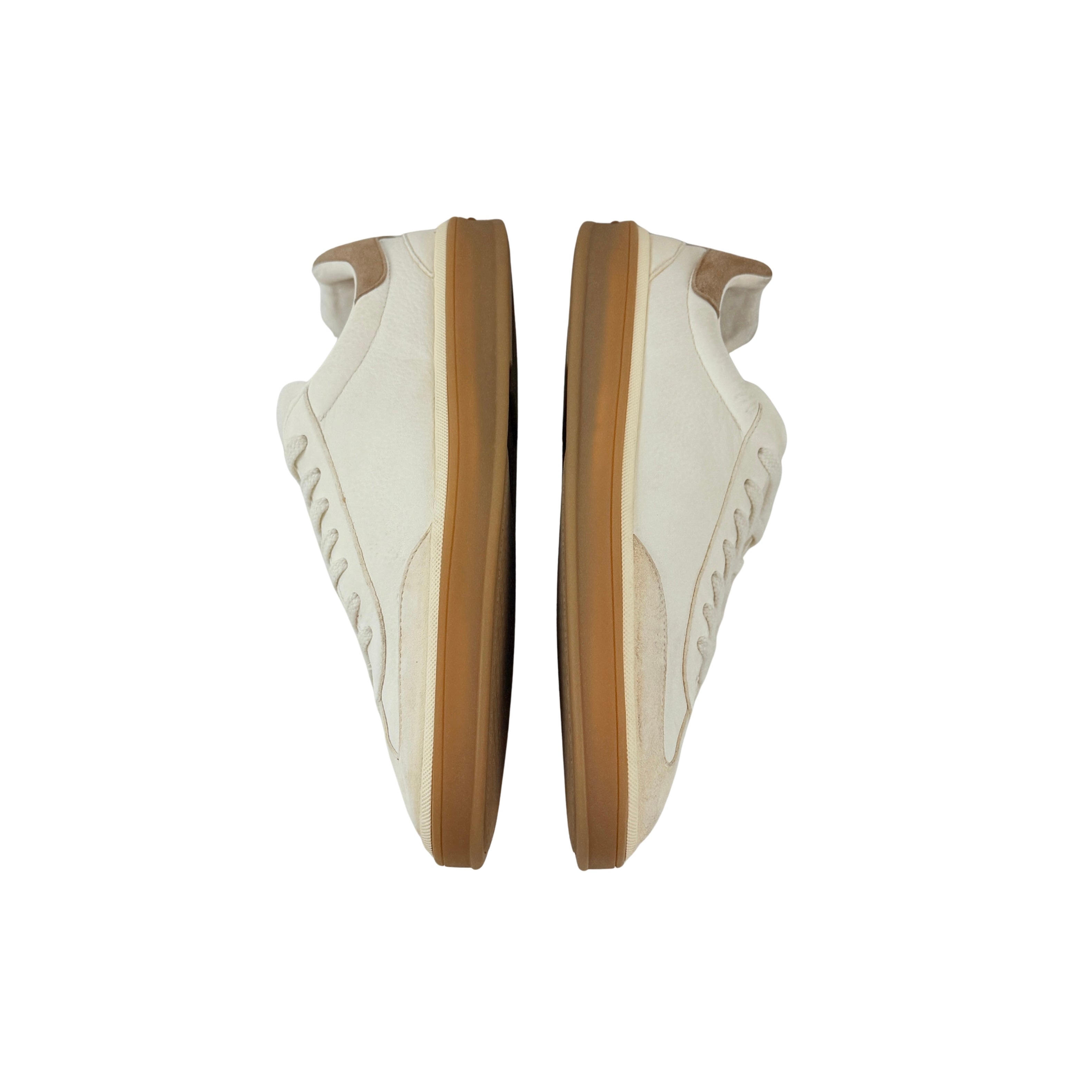 LORO PIANA Tennis Walk Suede Leather Sneakers (Size 41)