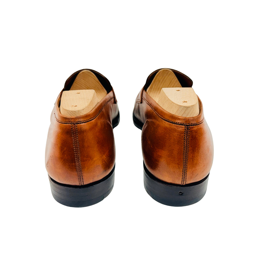STUART’S CHOICE Was Paul Stuart’s Top-Teir Benchmade Line Product Calfskin Penny Loafers/Moccasins (Size 45)