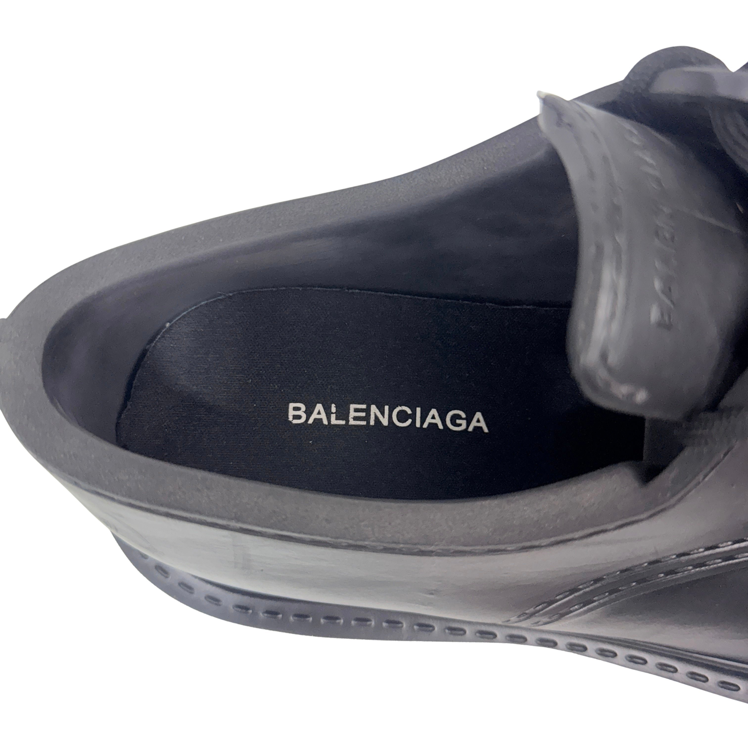 BALENCIAGA Steroid Derby/Boots in Black (molded EVA rubber) (Size 44)