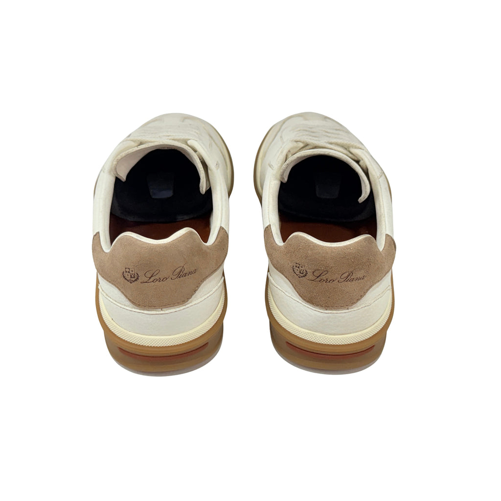 LORO PIANA Tennis Walk Suede Leather Sneakers (Size 41)