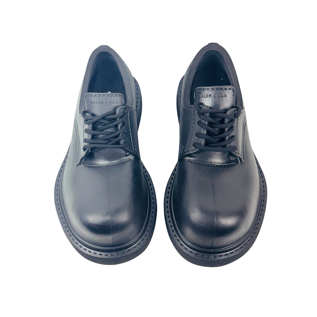 BALENCIAGA Steroid Derby/Boots in Black (molded EVA rubber) (Size 44)